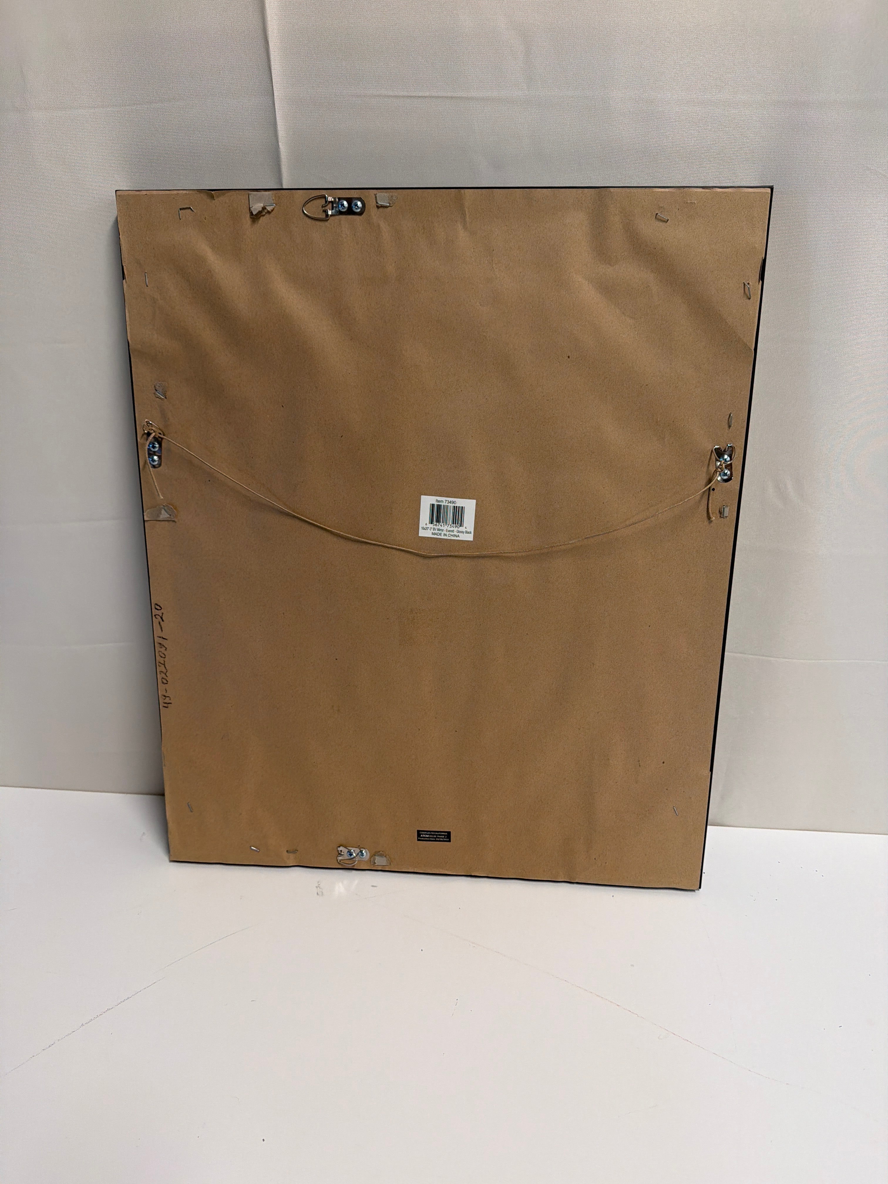 Classic Black Stepped Frame Wall Mirror