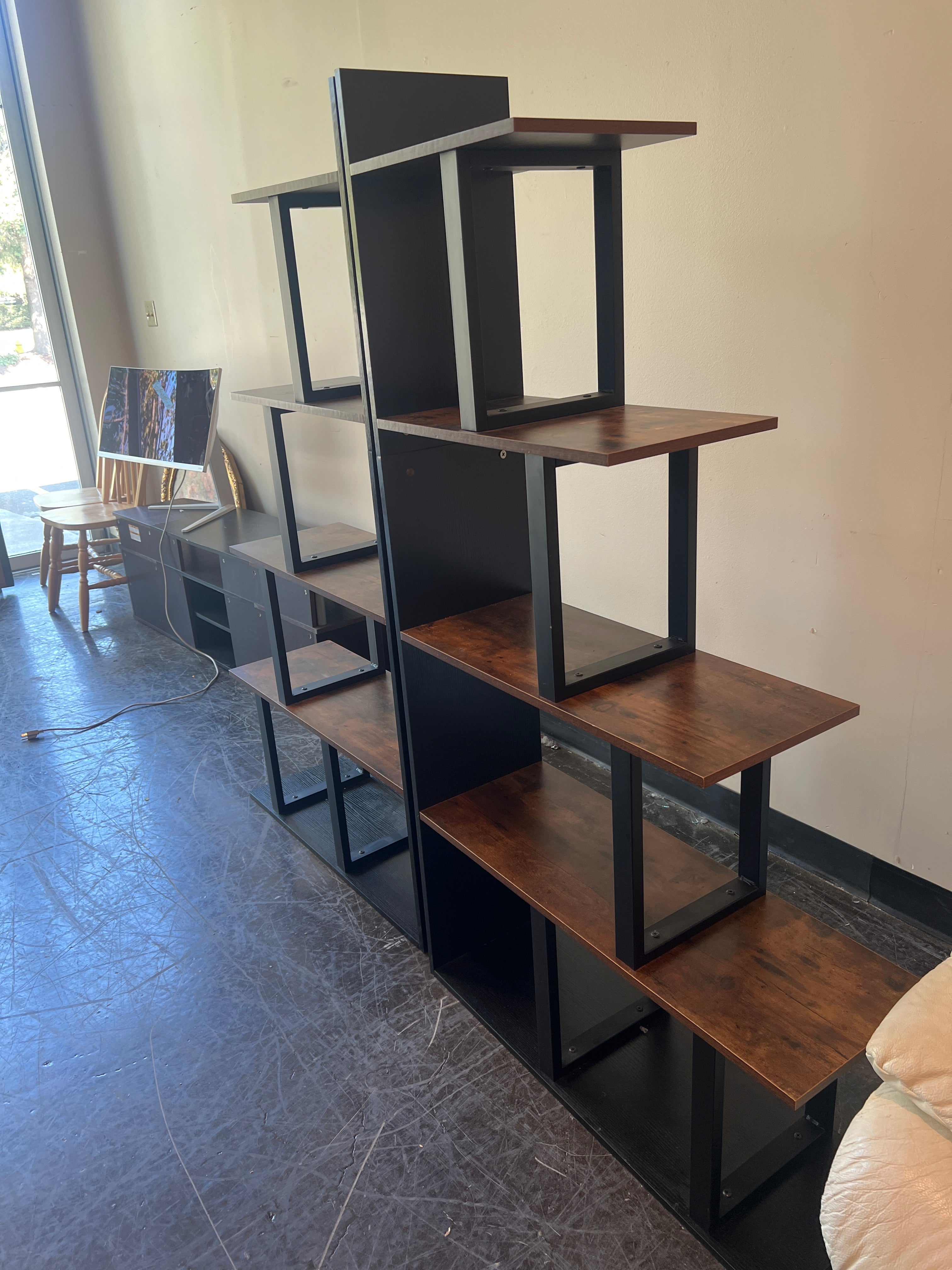 Mid-Century Modern Hardwood Bookcases