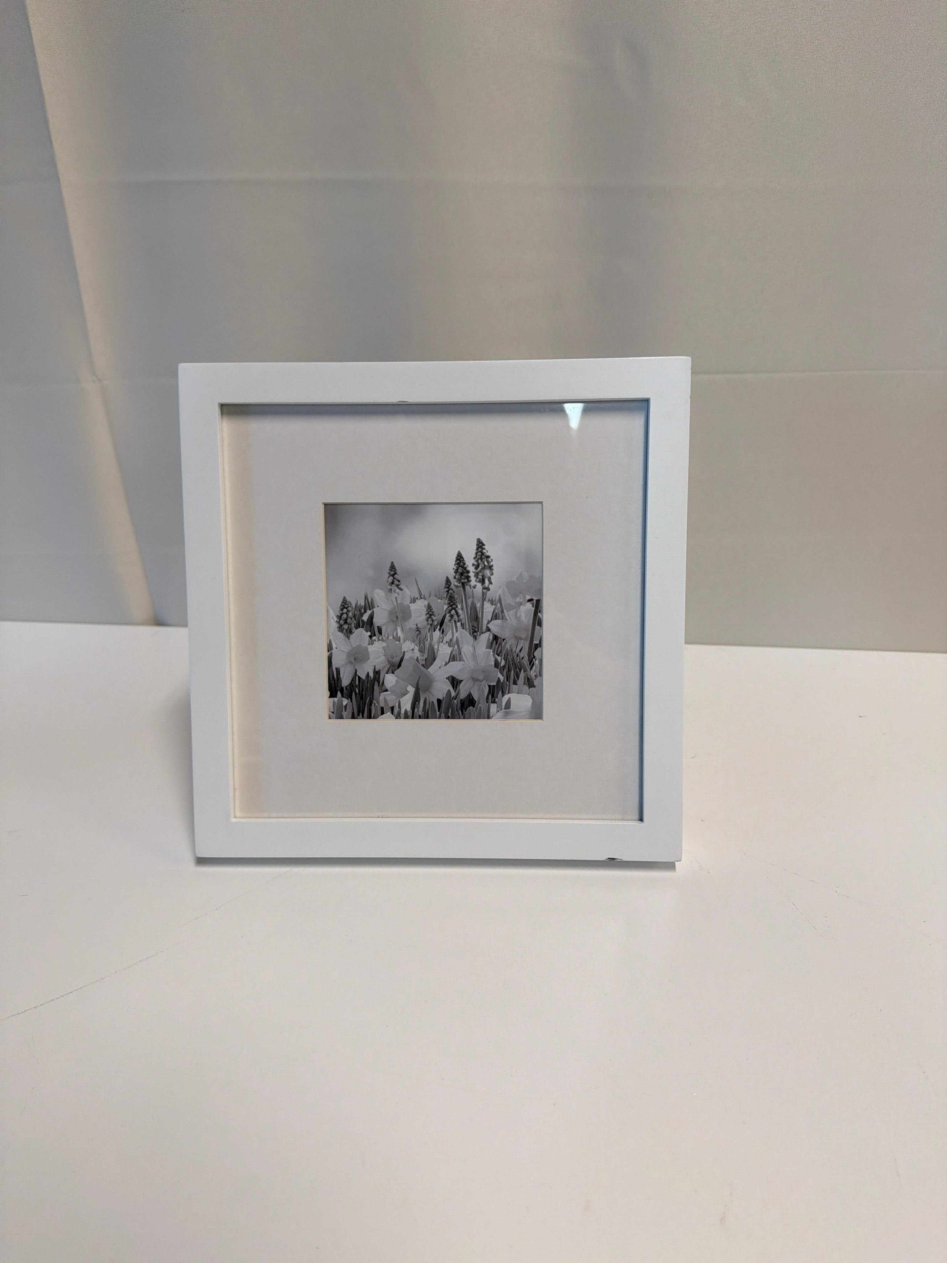 Pottery Barn Monochromatic Landscape Framed Art Print in White Frame