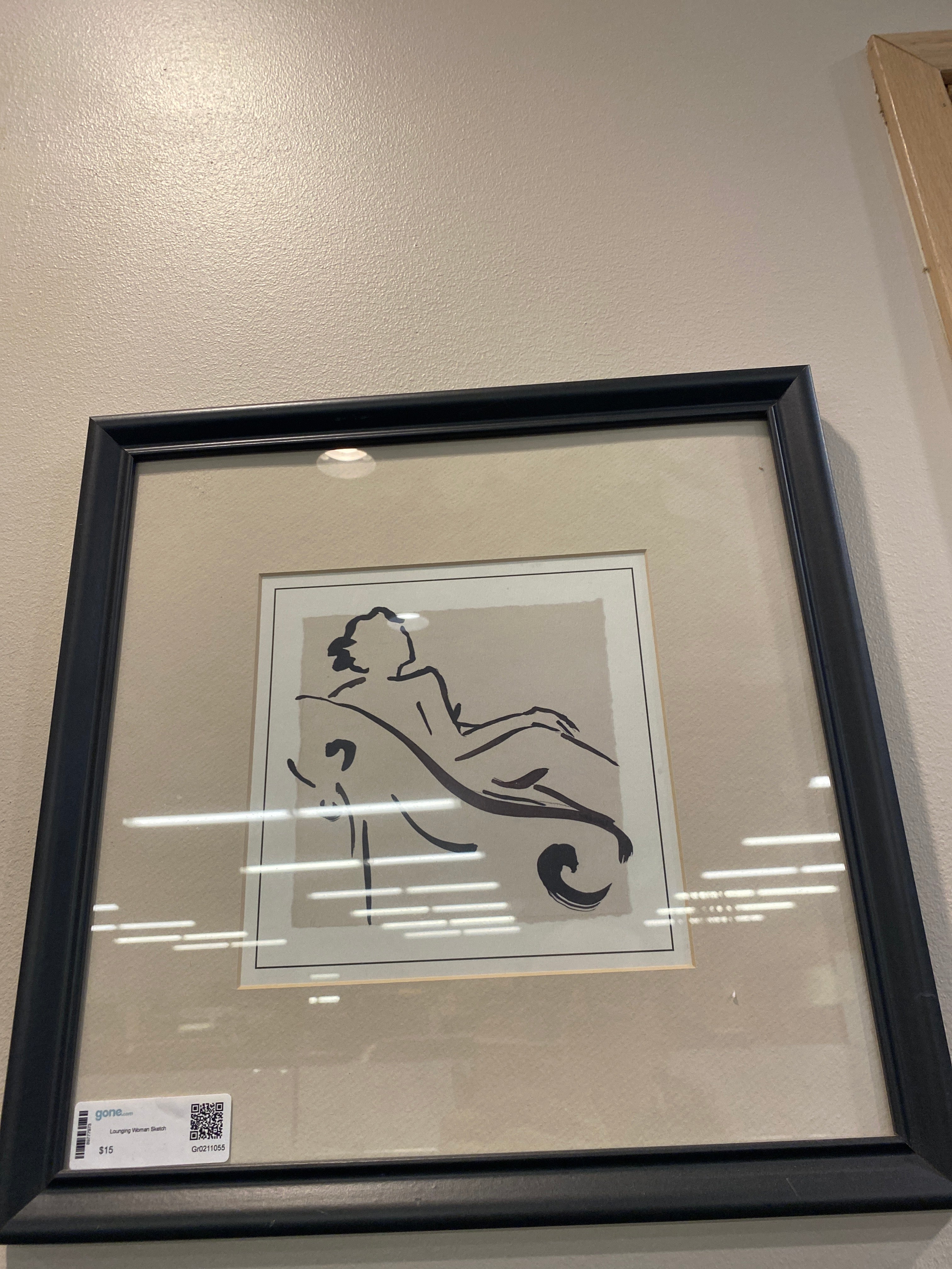 Lounging woman sketch