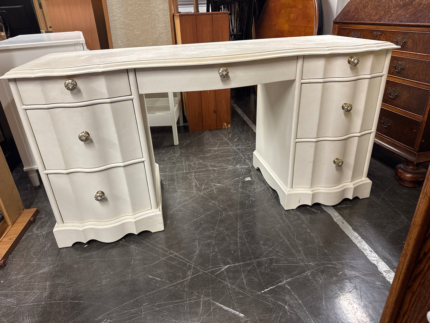 RH Teen "Juliette" French White Vanity Desk