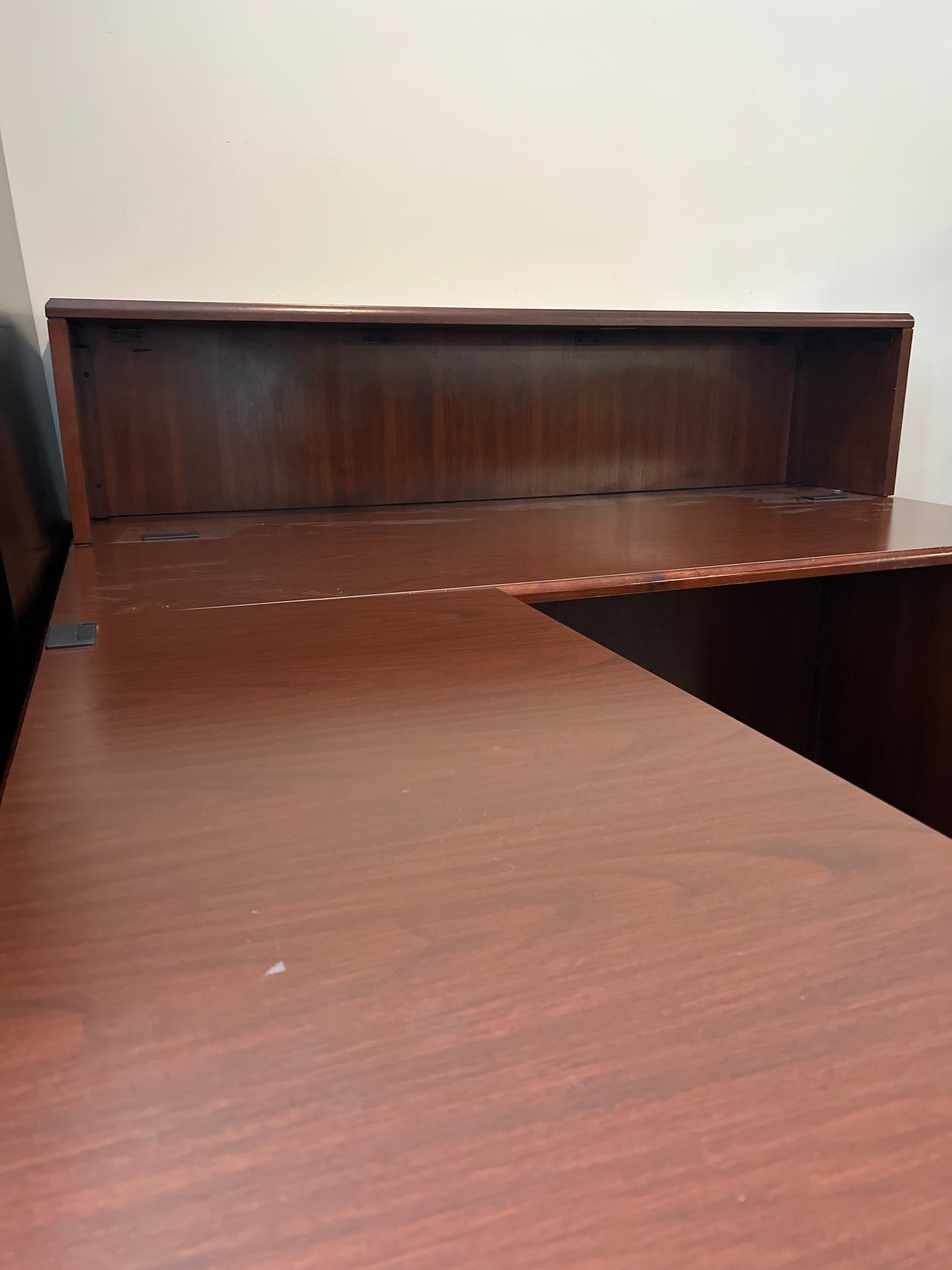 OFS L-Shaped Wood Executive Desk with Drawers