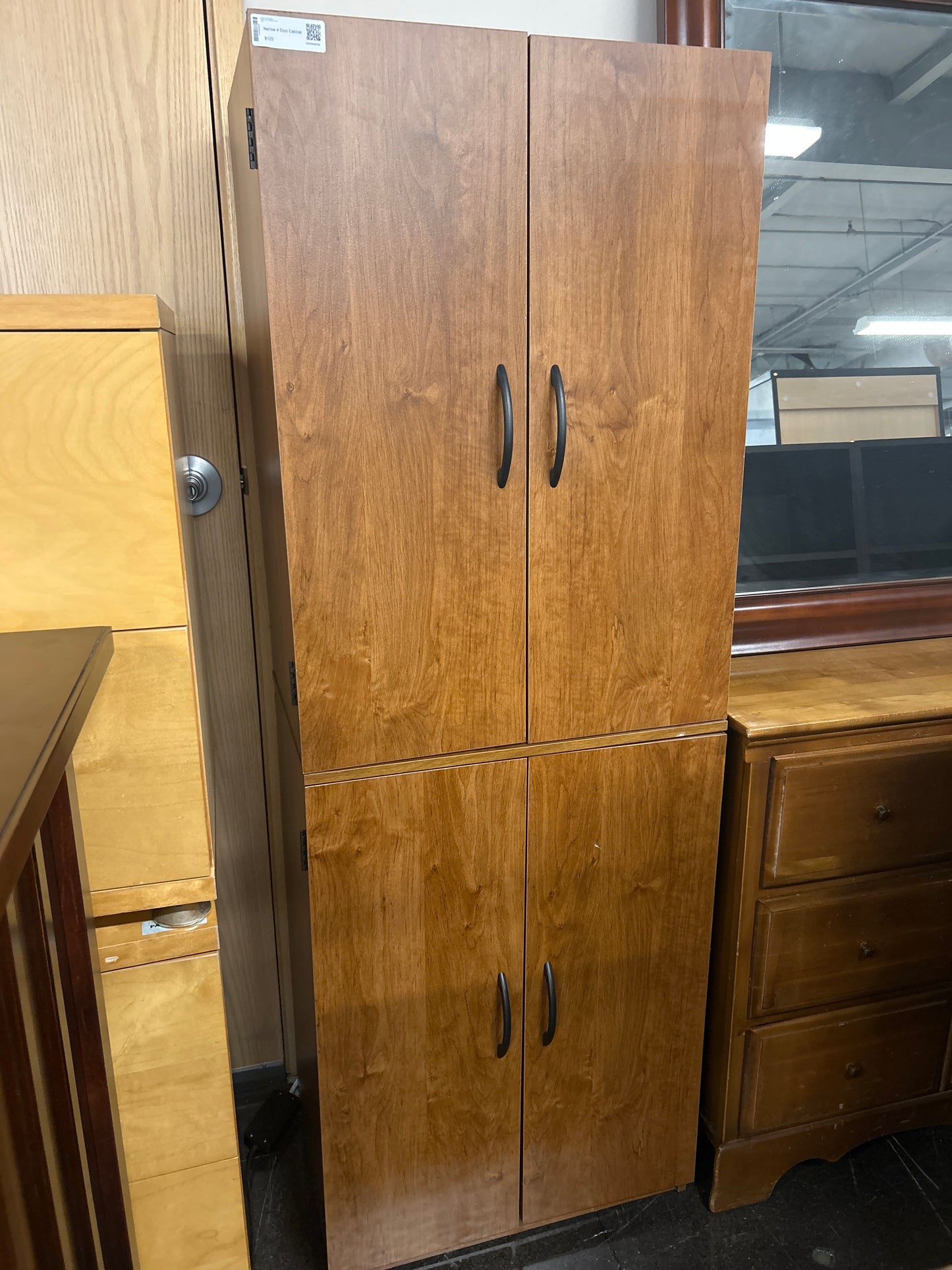 Narrow 4 Door Cabinet