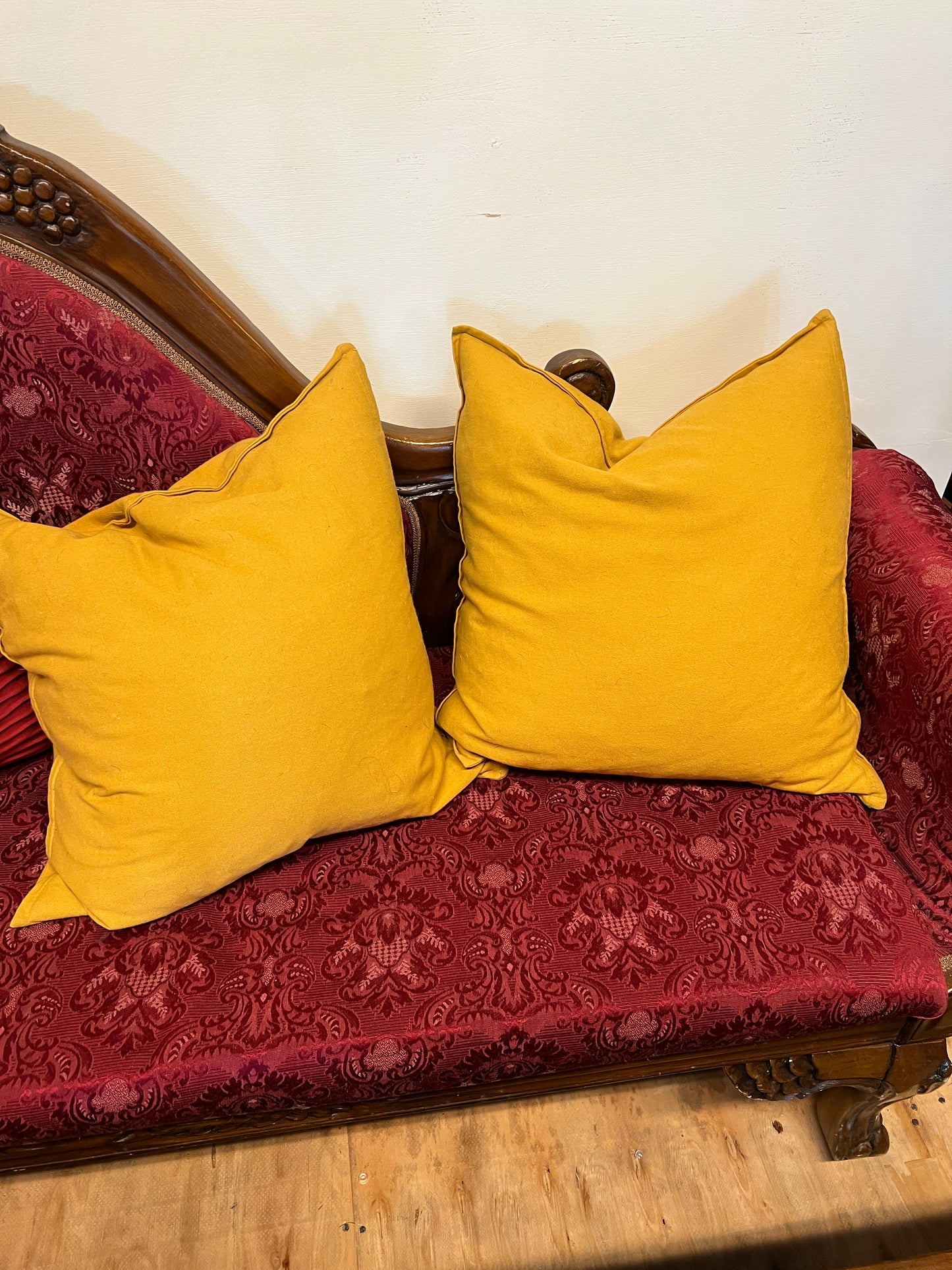 Mustard Yellow Throw Pillow