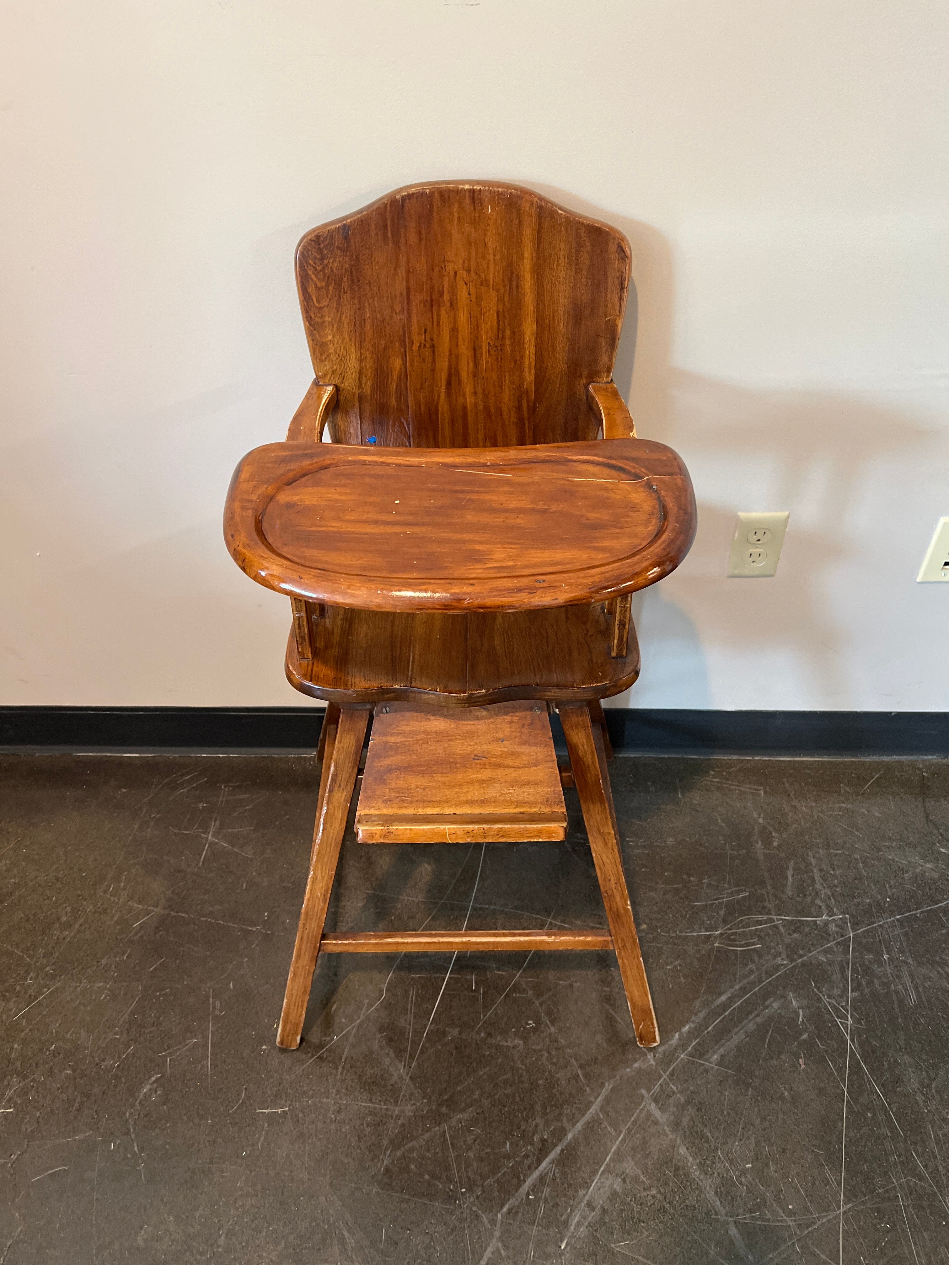 Vintage Solid Wood High Chair