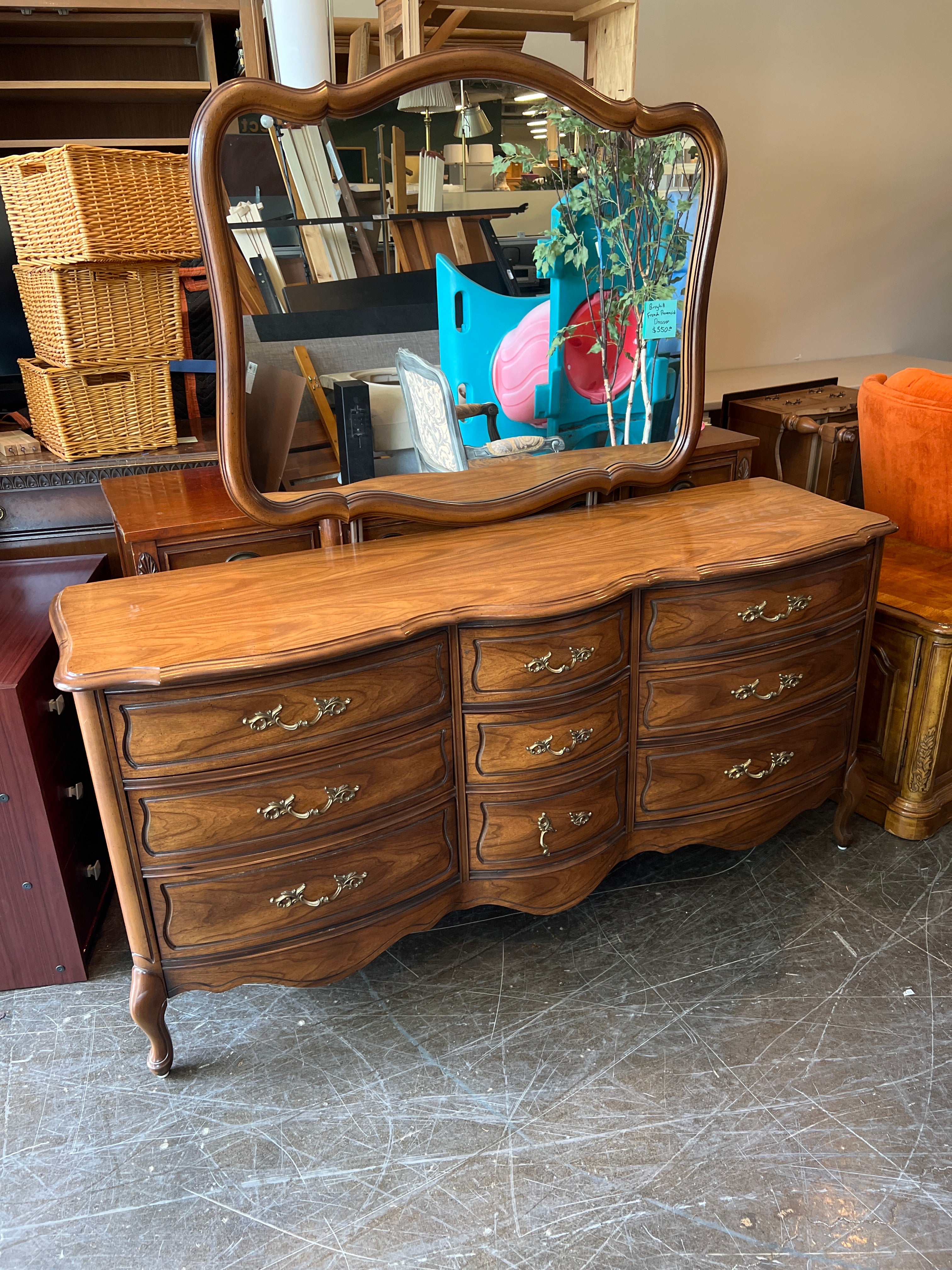 Broyhill French Provincial Dresser with Mirror