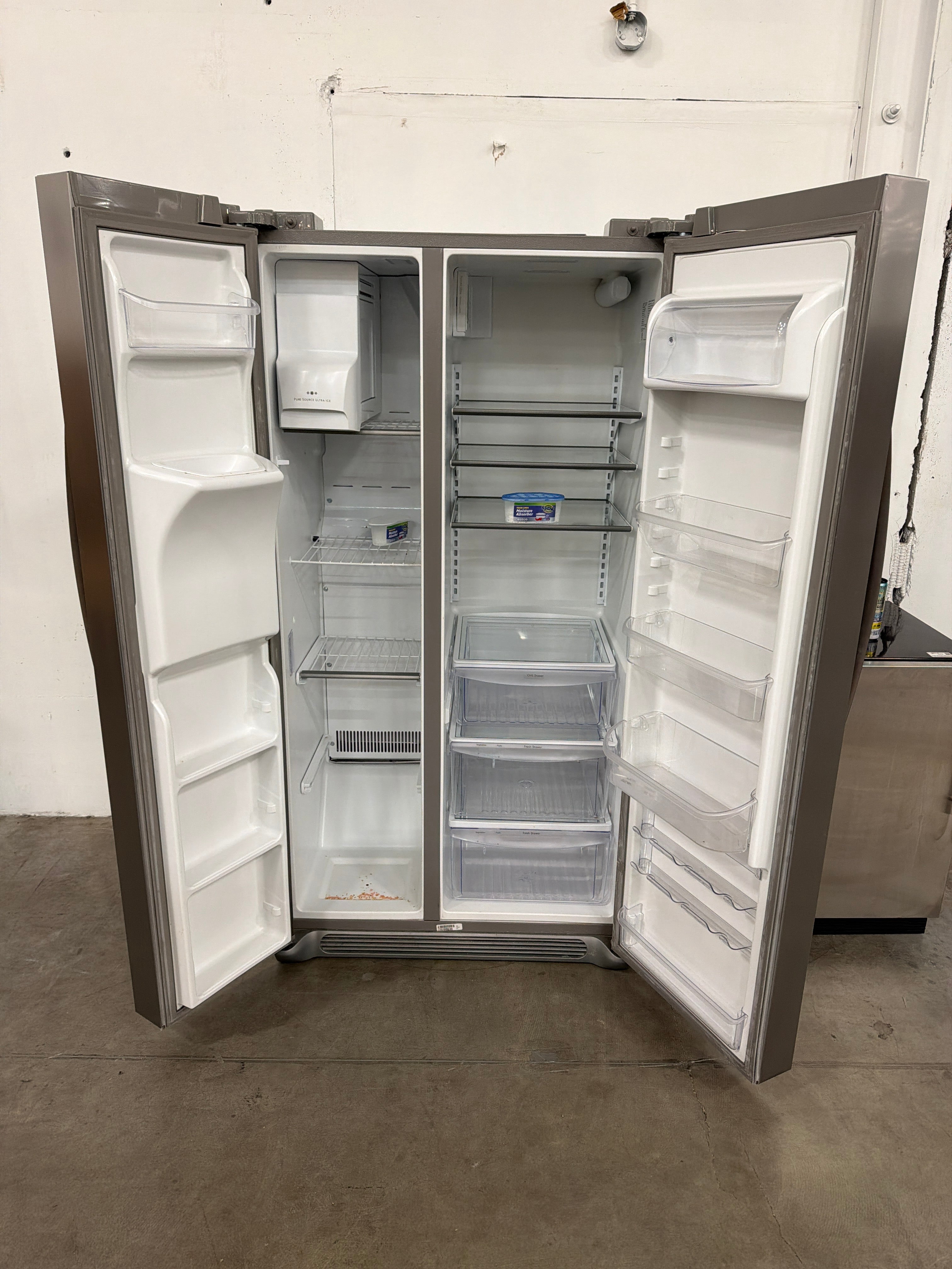 FRIGIDAIRE GALLERY Stainless Steel Side-by-Side Refrigerator with External Dispenser