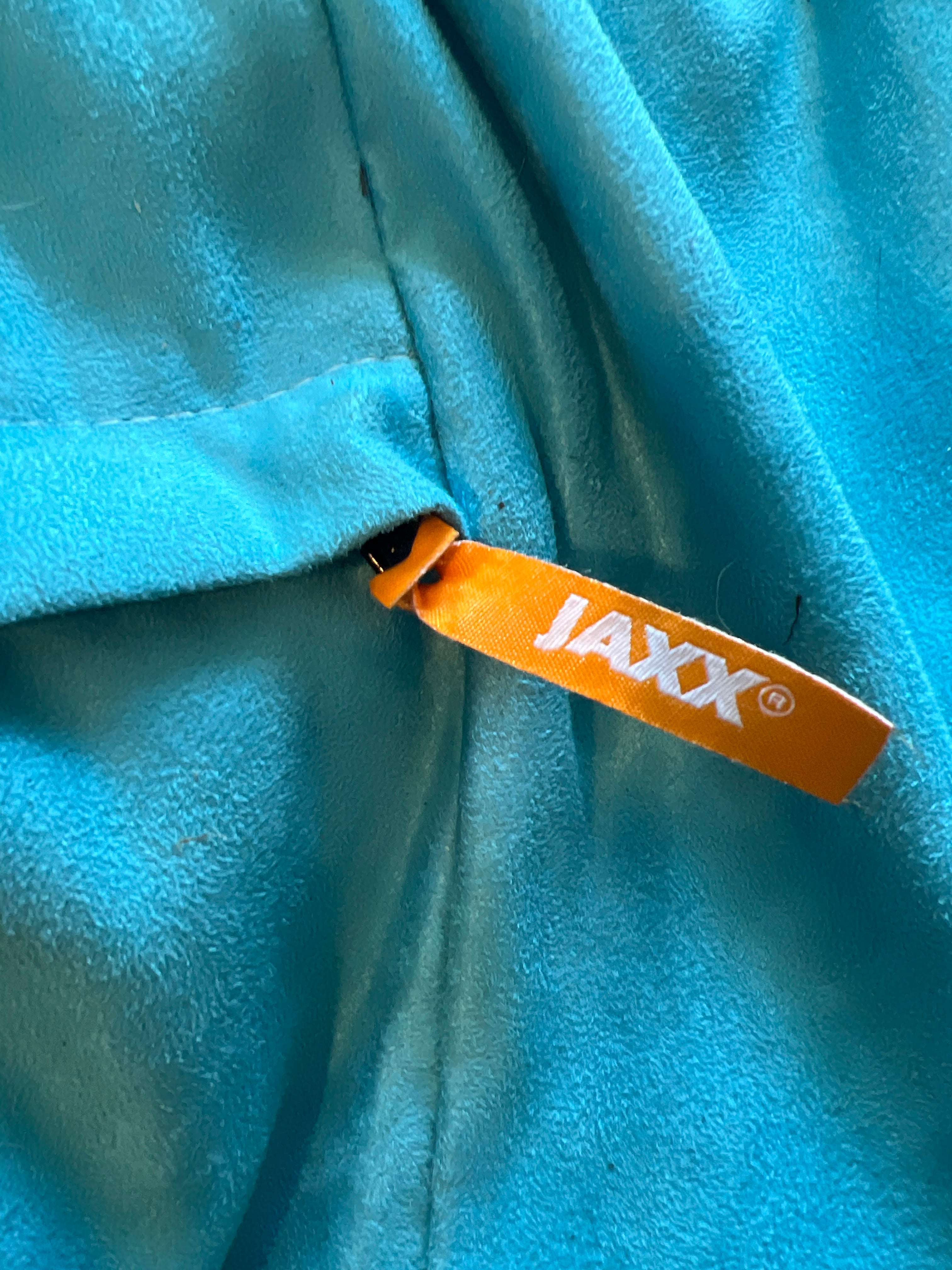 Warehouse sale, Relaxing Jax Teal Suede Bean Bag Chair