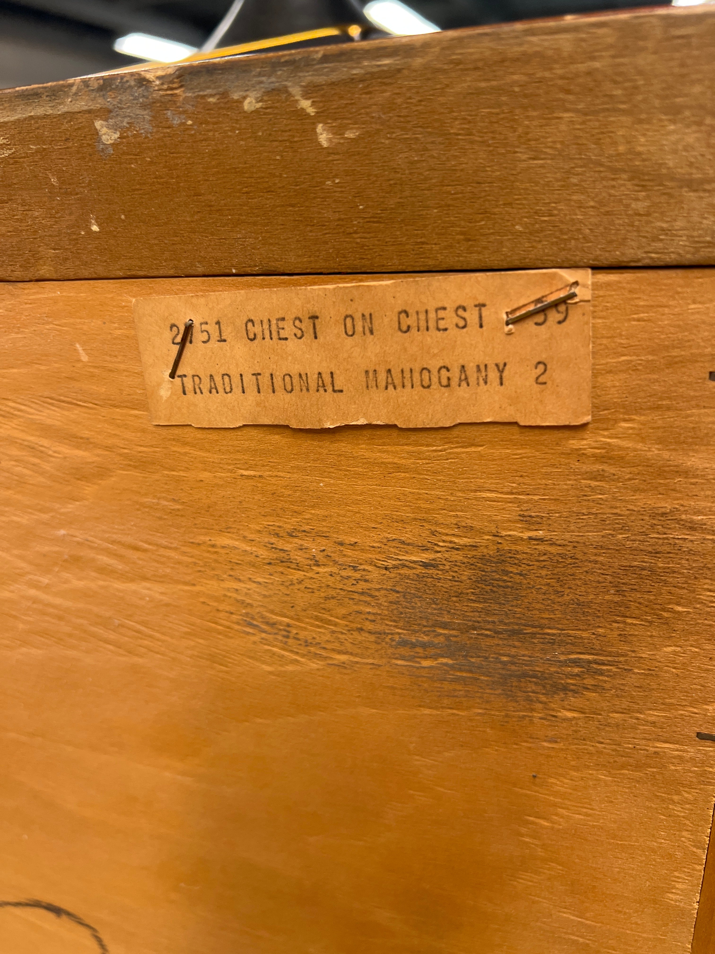 6 Drawer Highboy Dresser With Silver Pulls