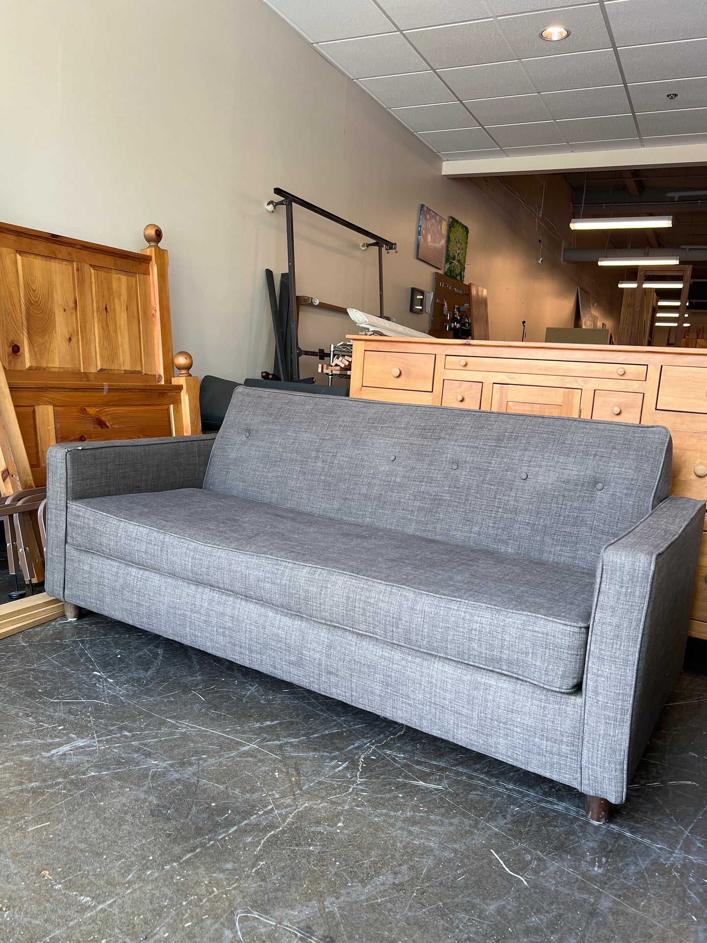 Gray Sleeper Futon