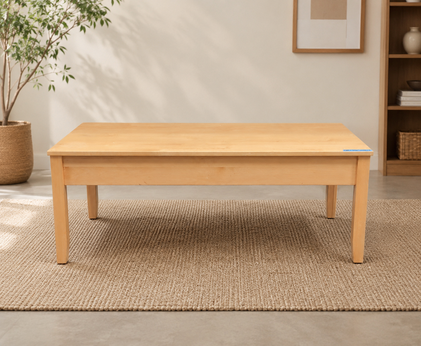 Natural Maple Rectangular Coffee Table