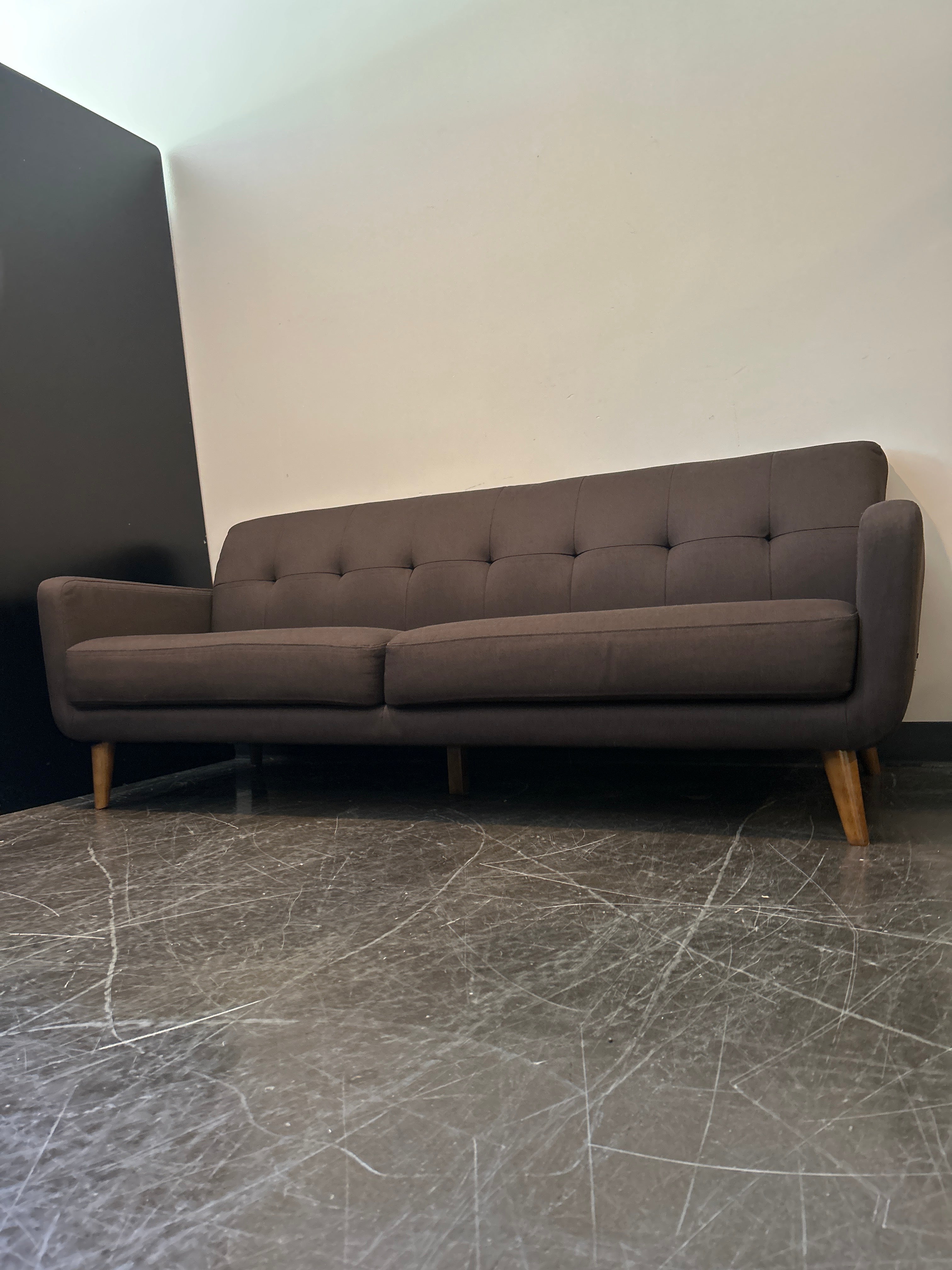 Mør Dark Brown Mid-Century Sofa