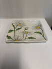 Maxcera Spring Collection Daisy Floral Square Serving Dish