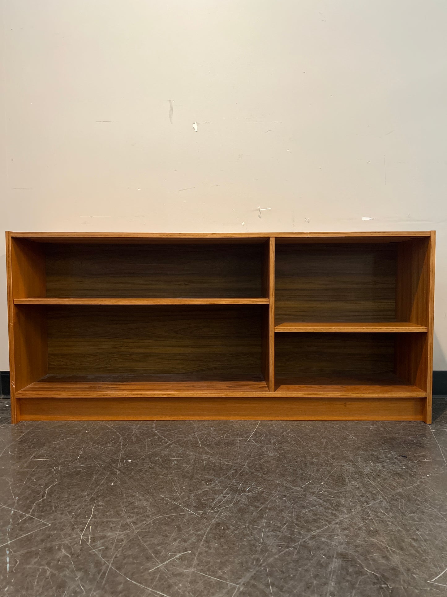 Mid-Century Modern Wood Shelving Unit