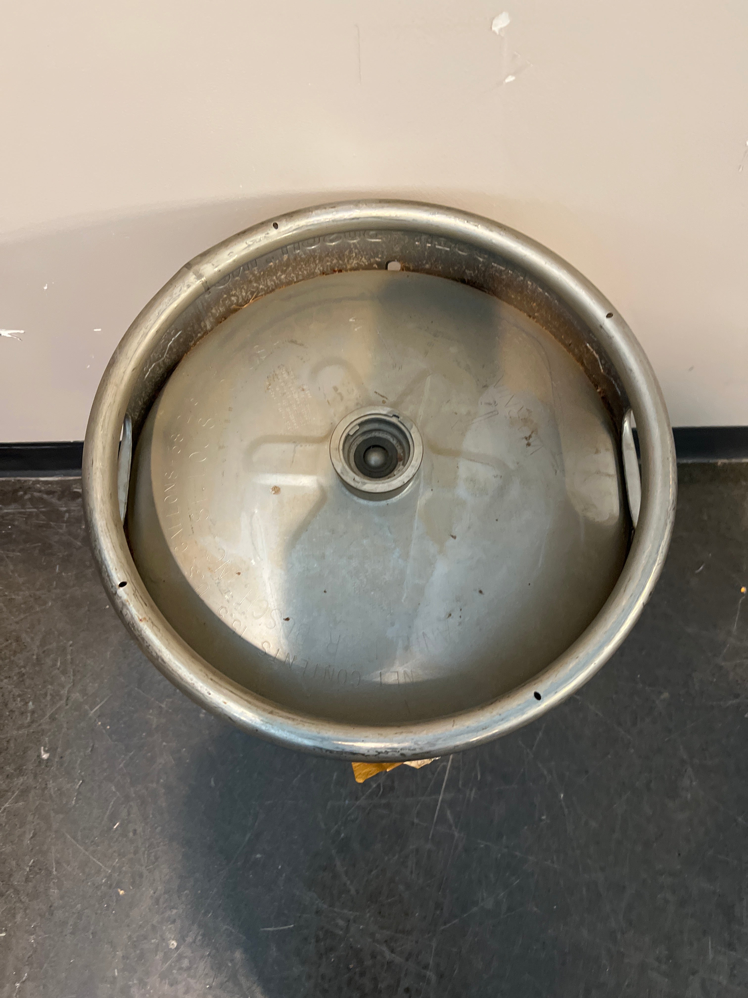 Vintage Anheuser-Busch Stainless Steel Beer Keg (Empty)