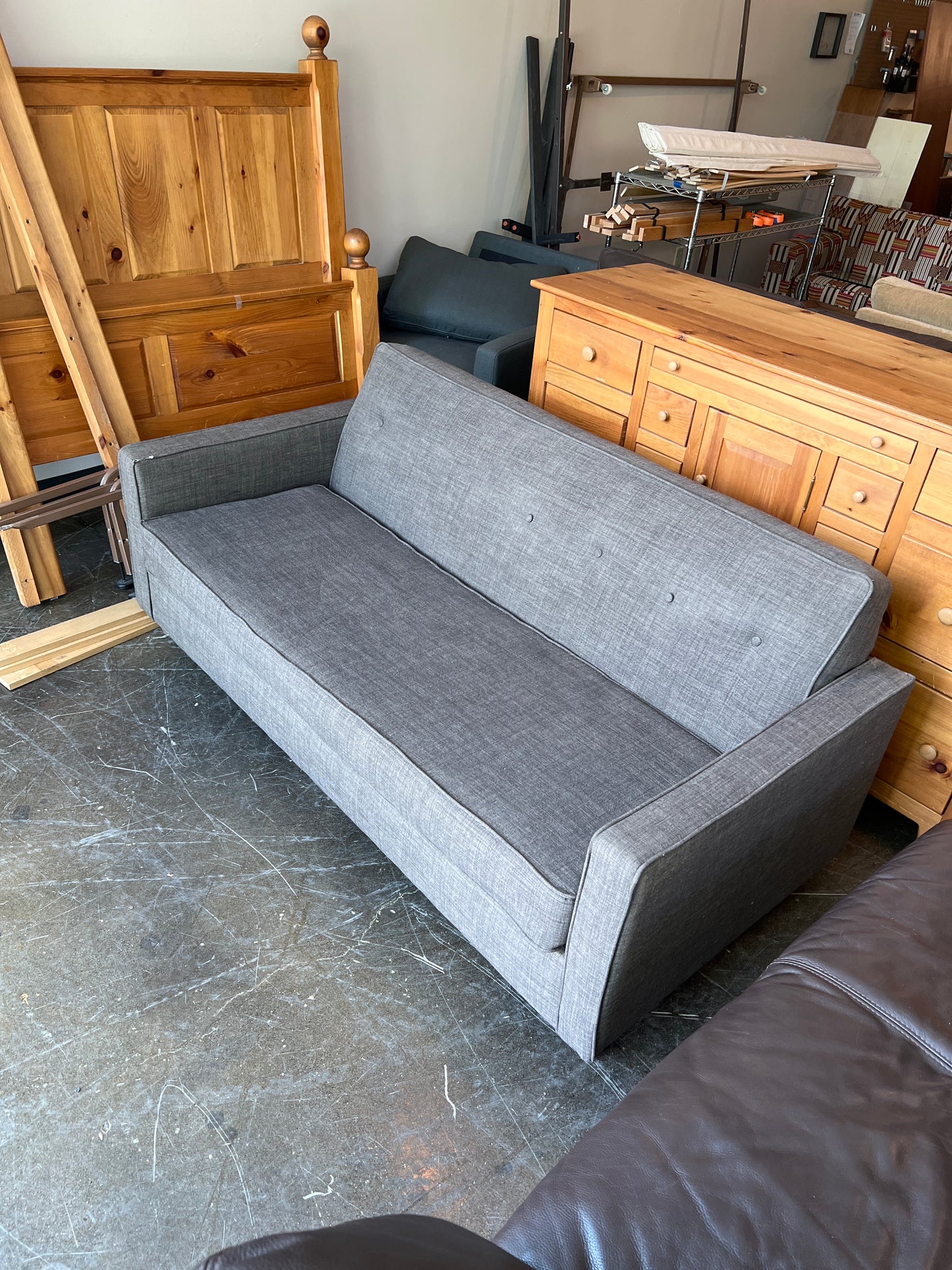 Gray Sleeper Futon