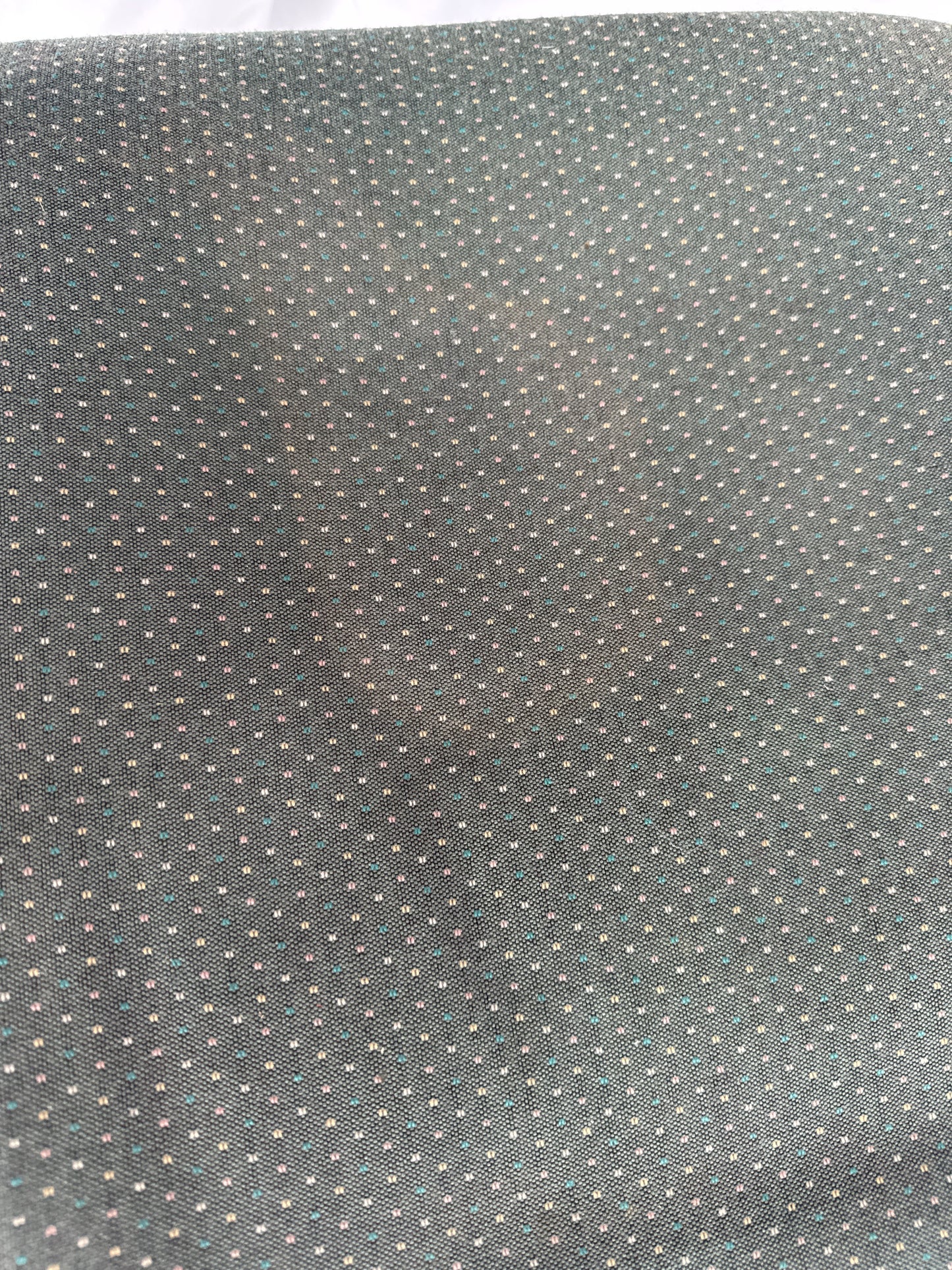 MCM Blue Chair with Blue/Green Fabric