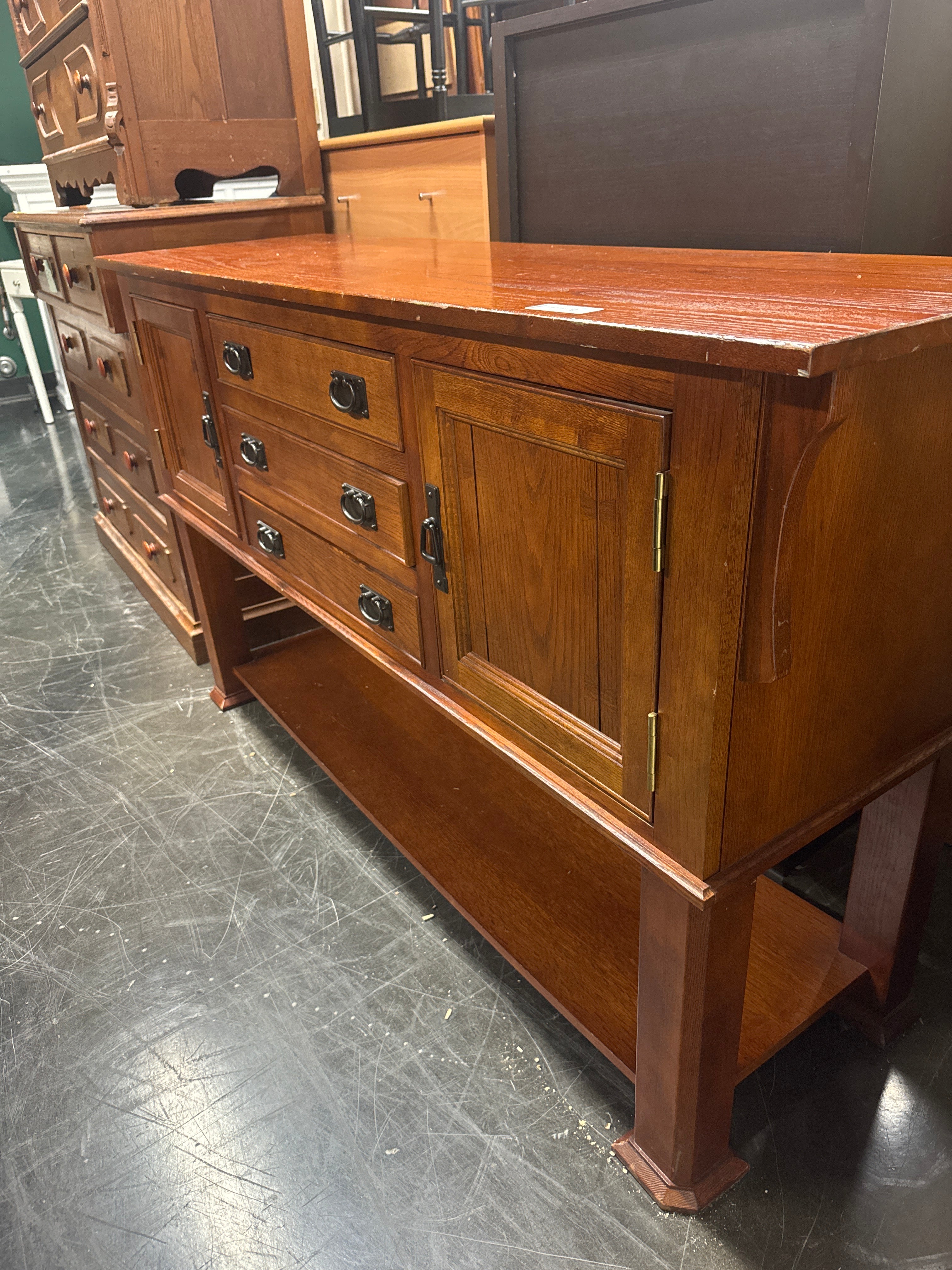 Rustic Hardwood Server