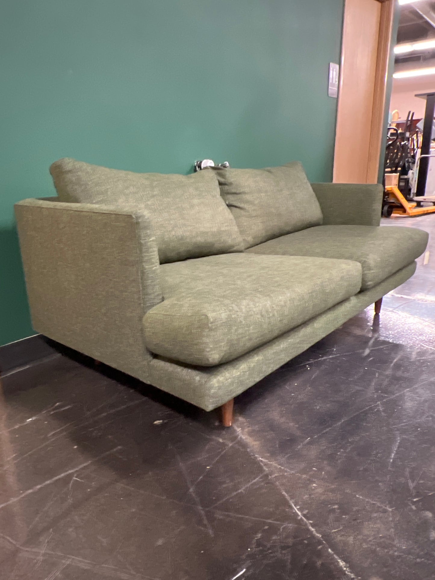 Three by Article Green Modern Sofa