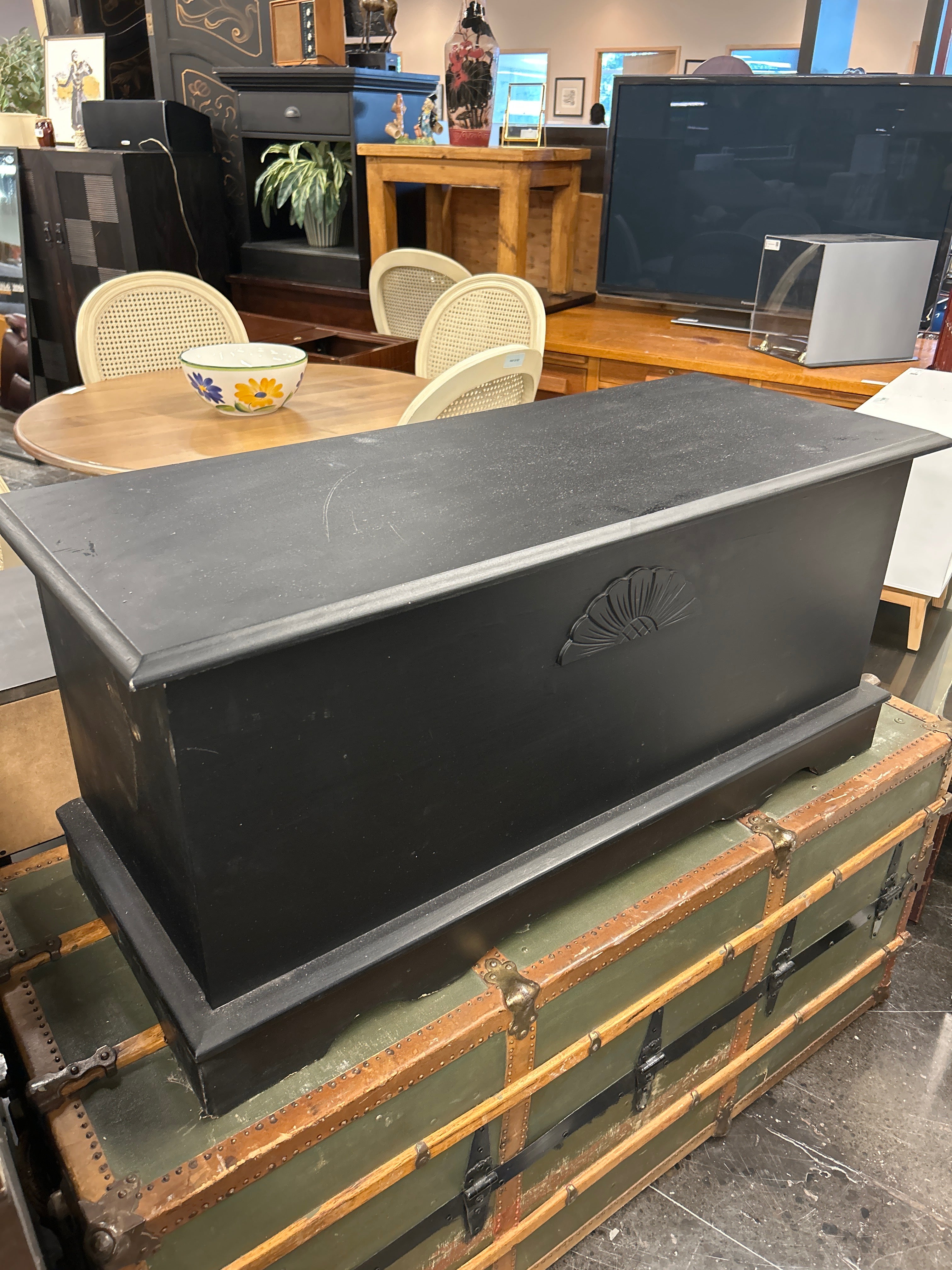 Painted Black Trunk