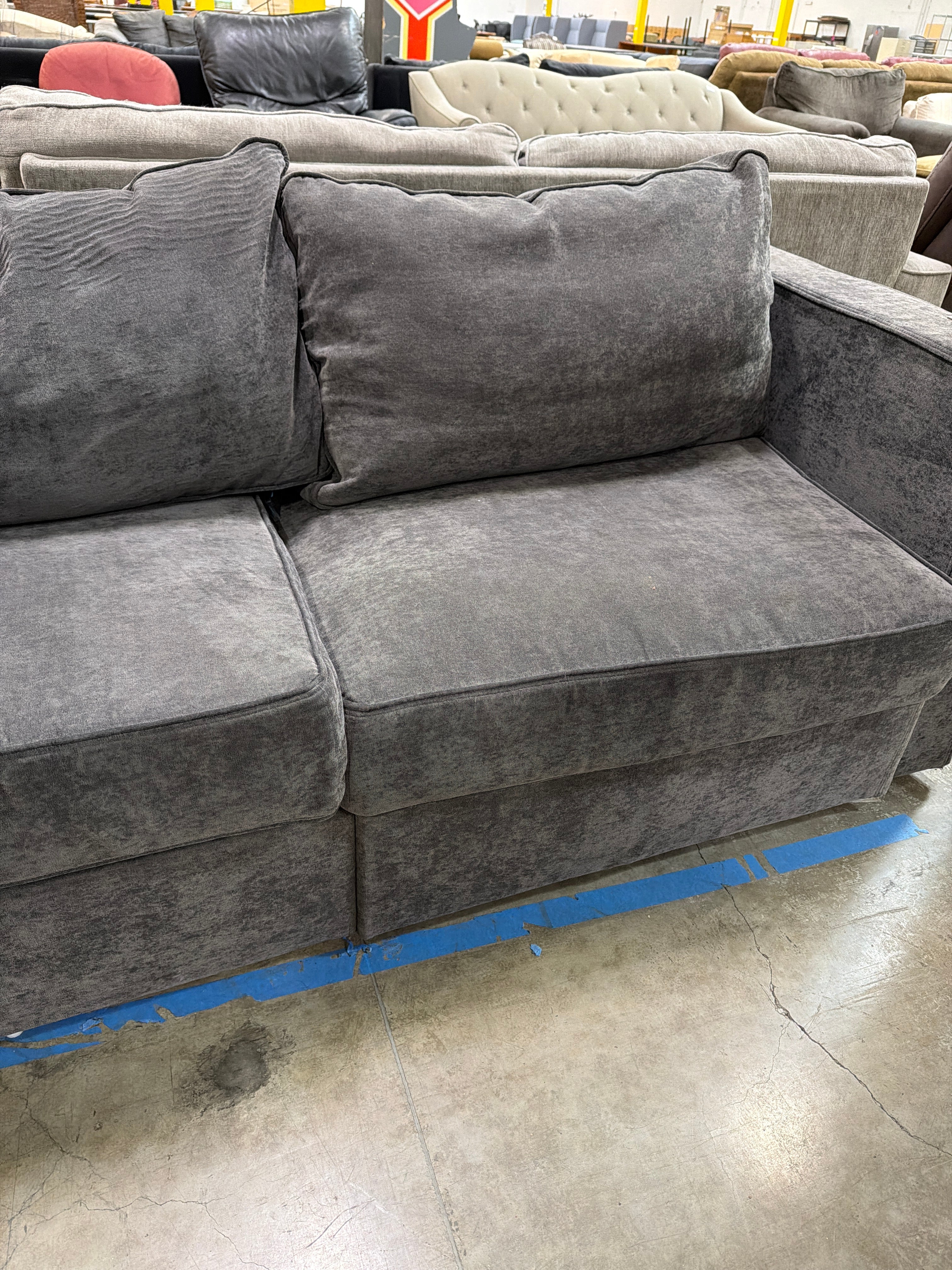Lovesac Versatile Dark Grey Modular Sofa - High Quality