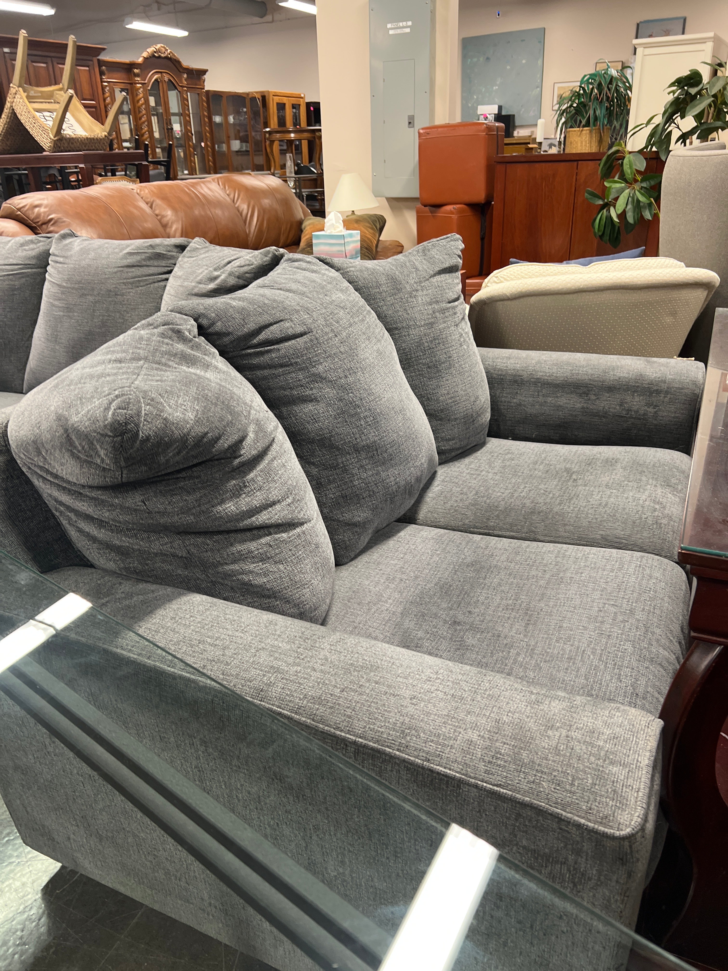 Gray Ashley Love Seat