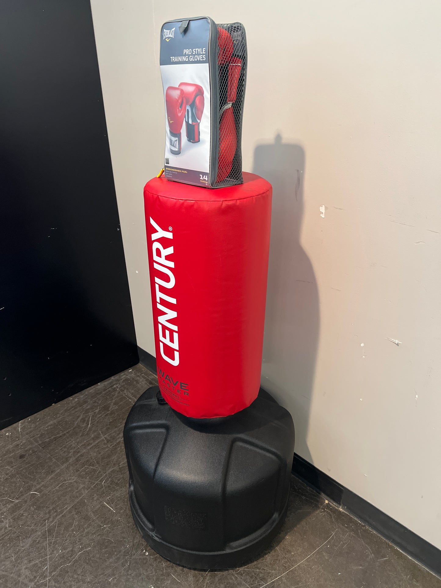 Century Freestanding Punching Bags + Boxing Gloves Bundle