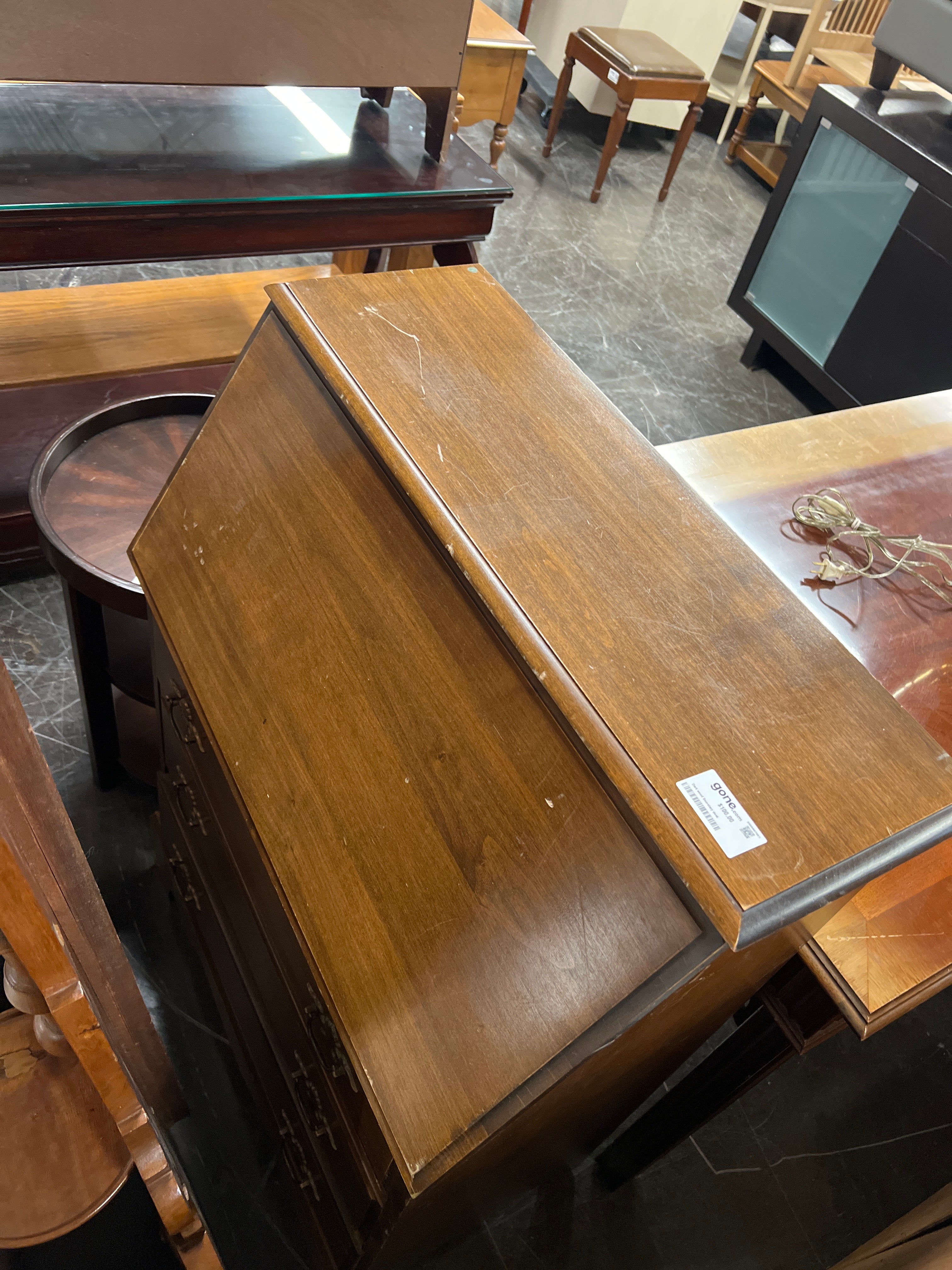 Dark wood Secretary desk