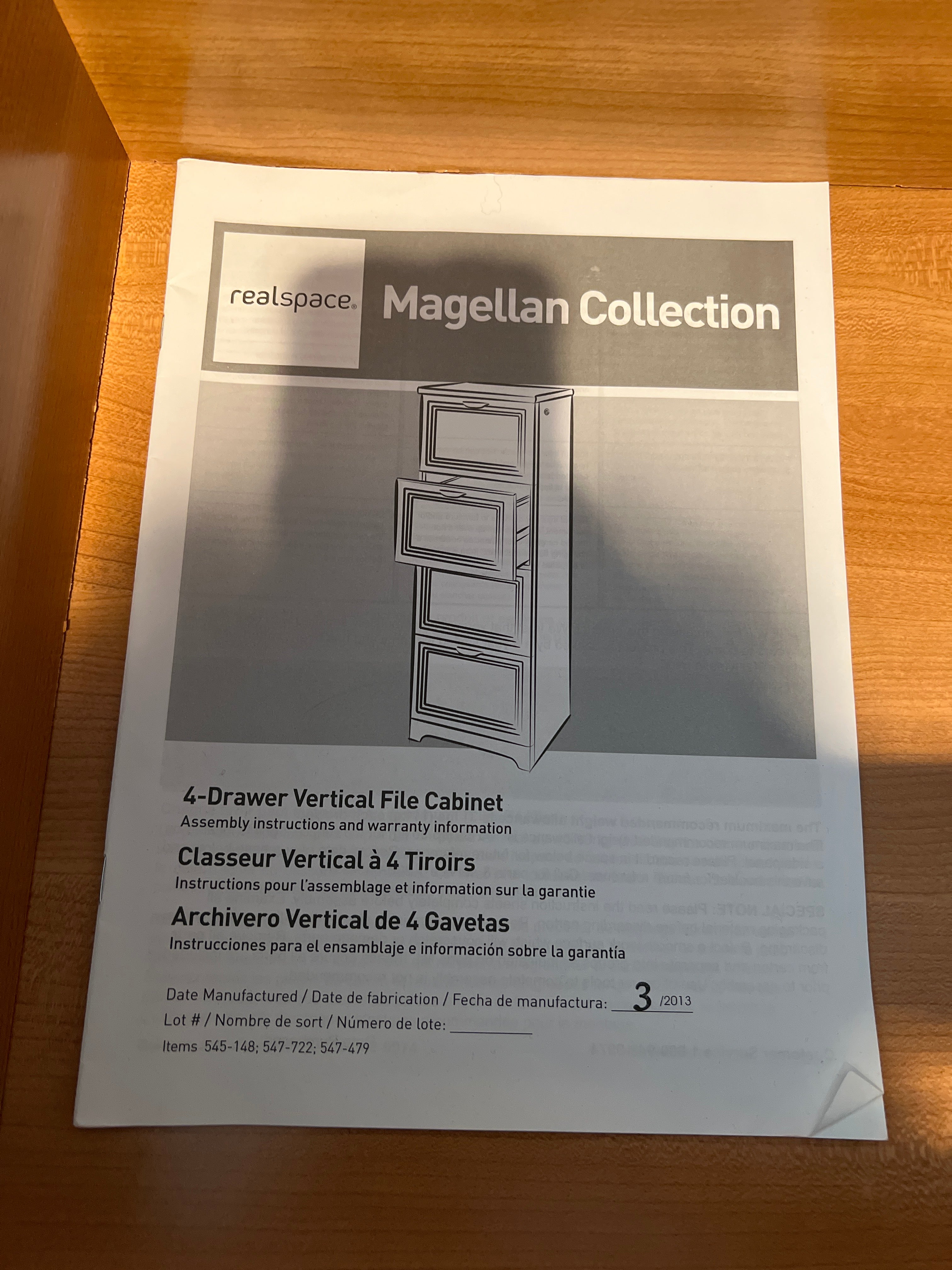 Realspace Magellan 4-Drawer Vertical File Cabinet