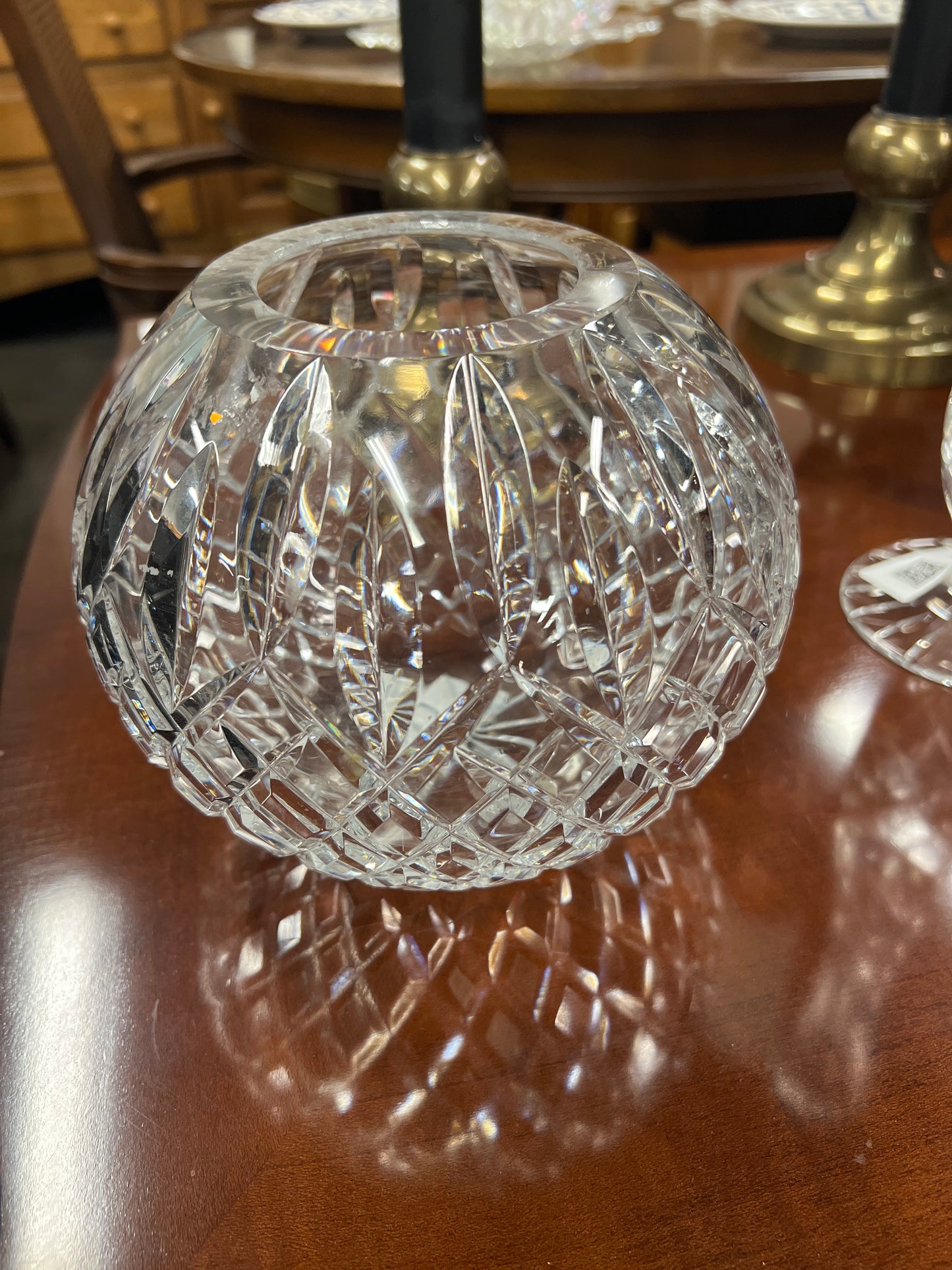 Small Round Crystal Vase