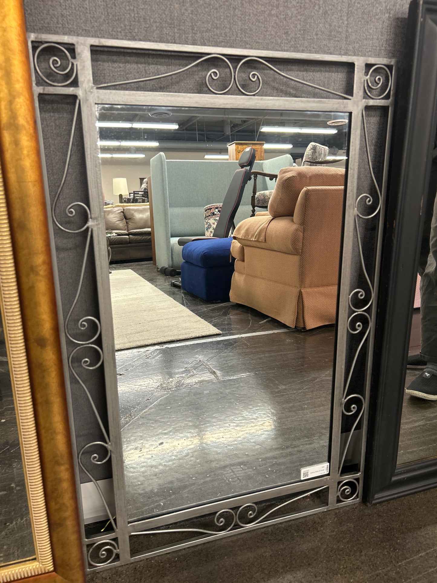 Mirror w/ Gray Frame