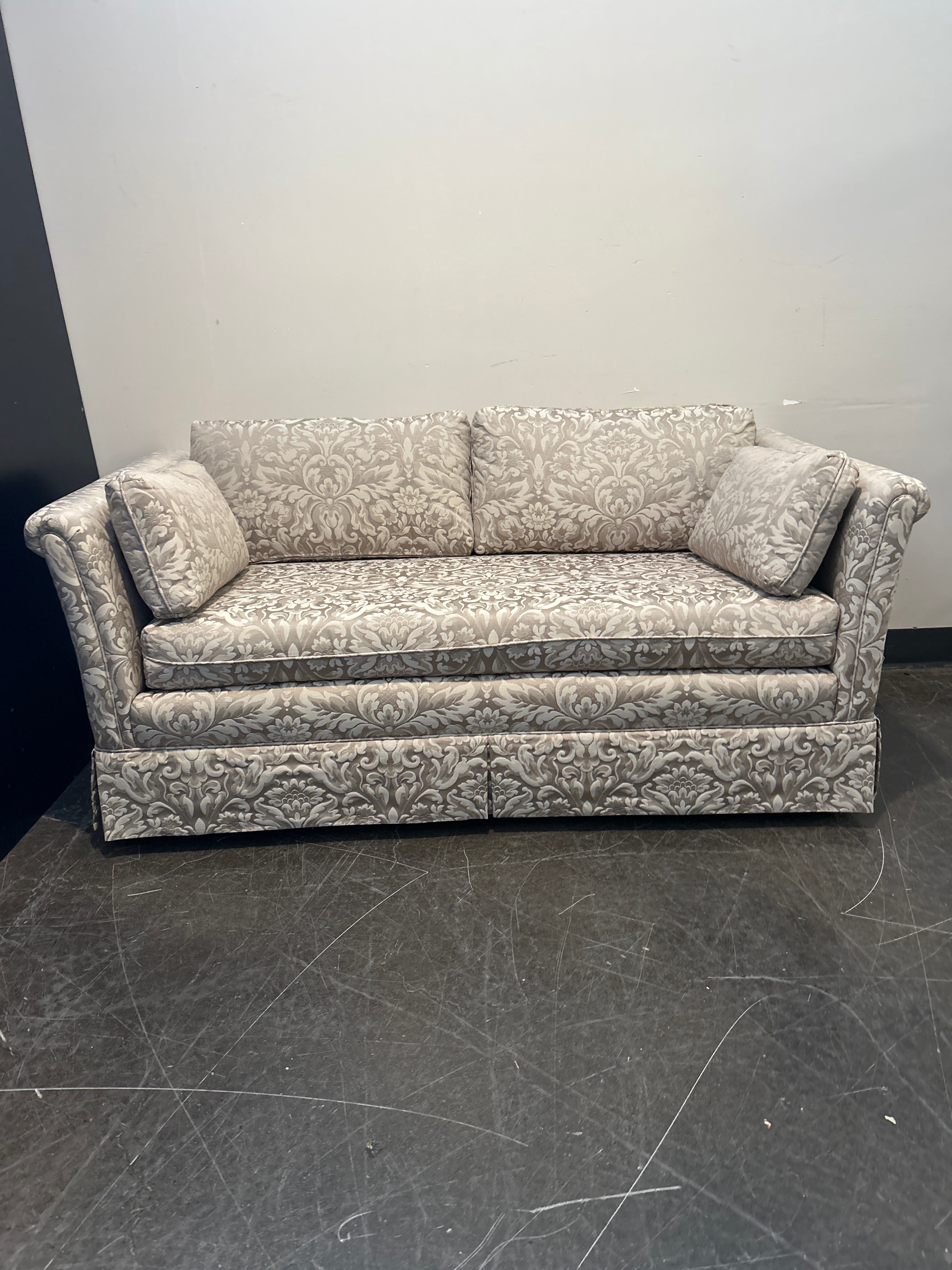 Elegant Damask Pattern Sofa