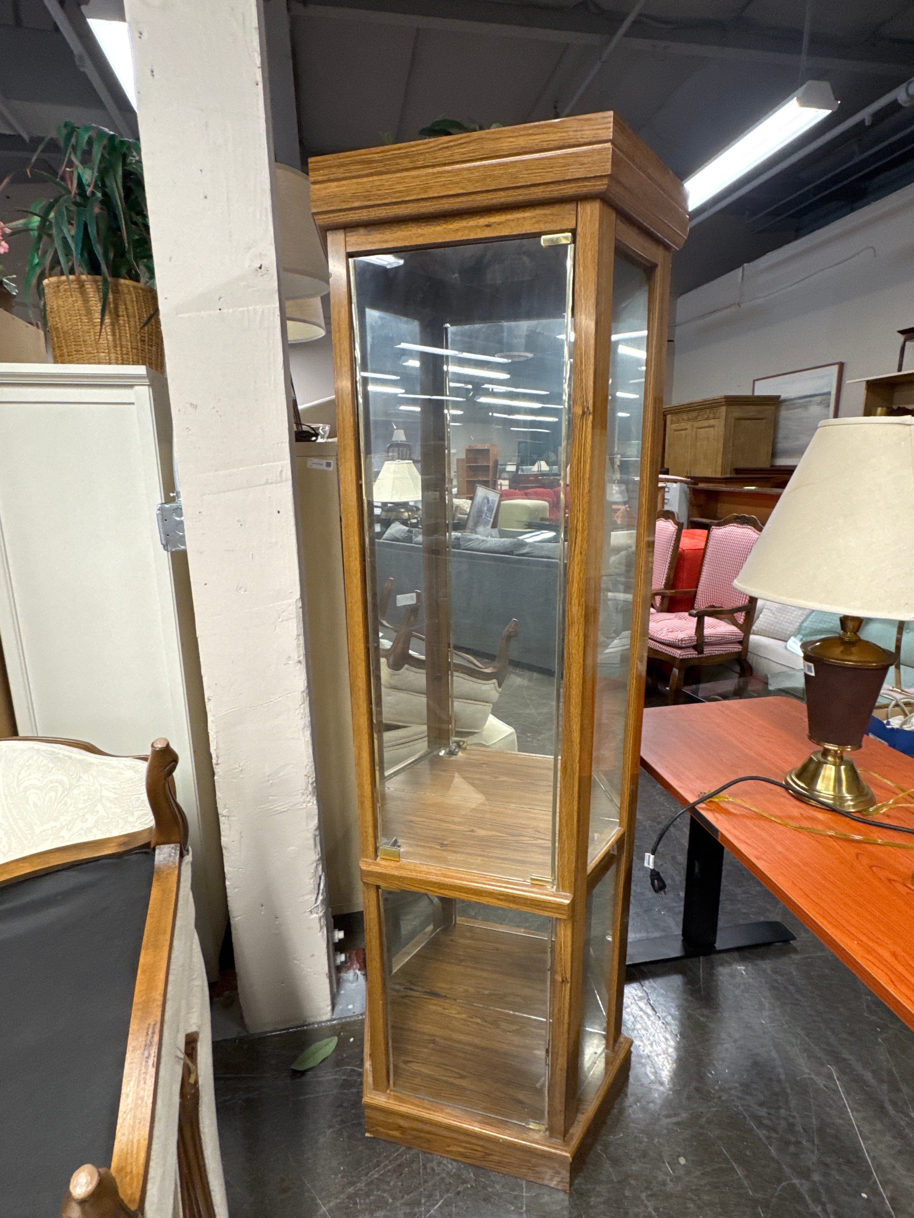 Hexagon Curio Cabinet