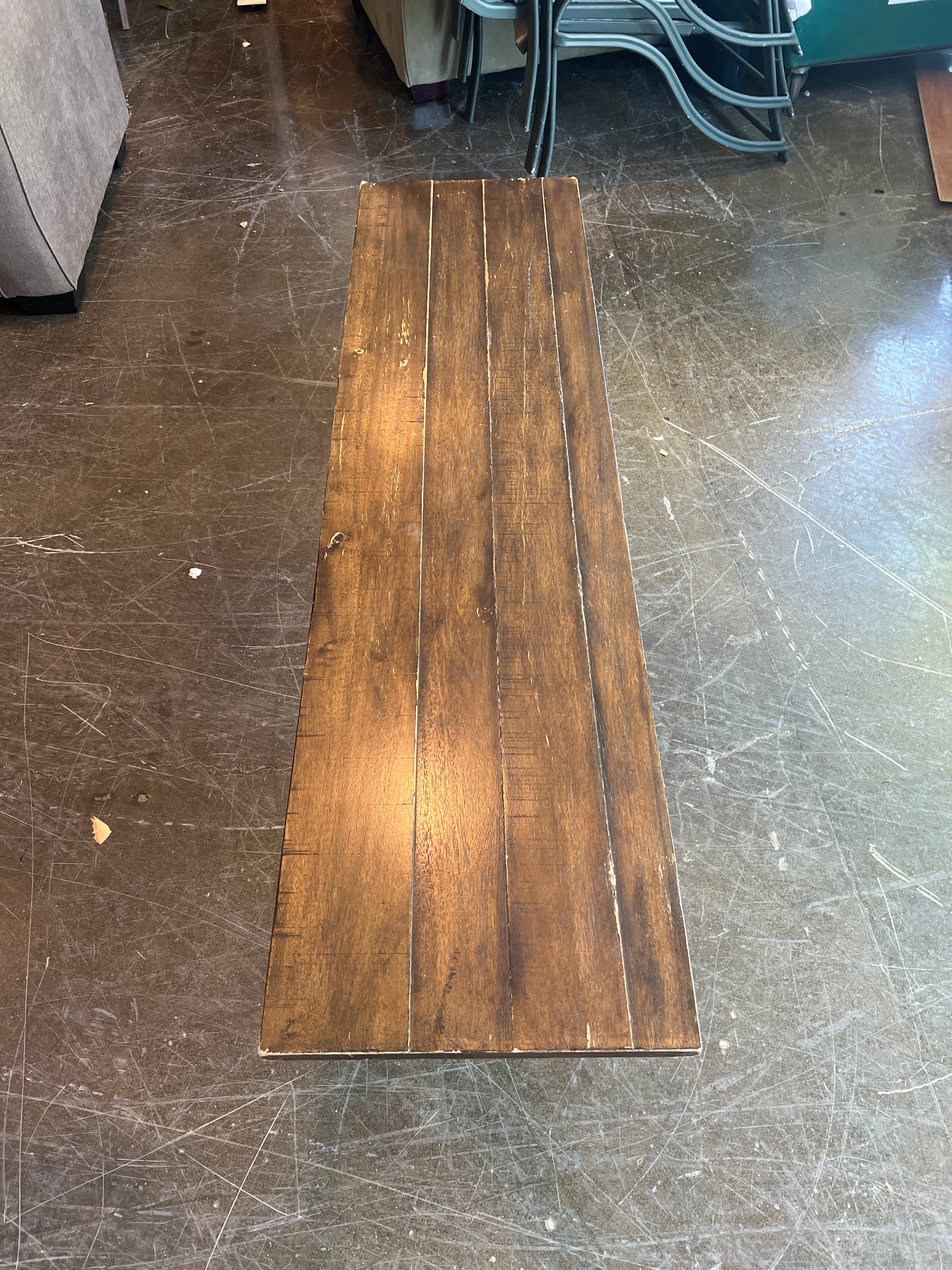 Dark Wood Bench