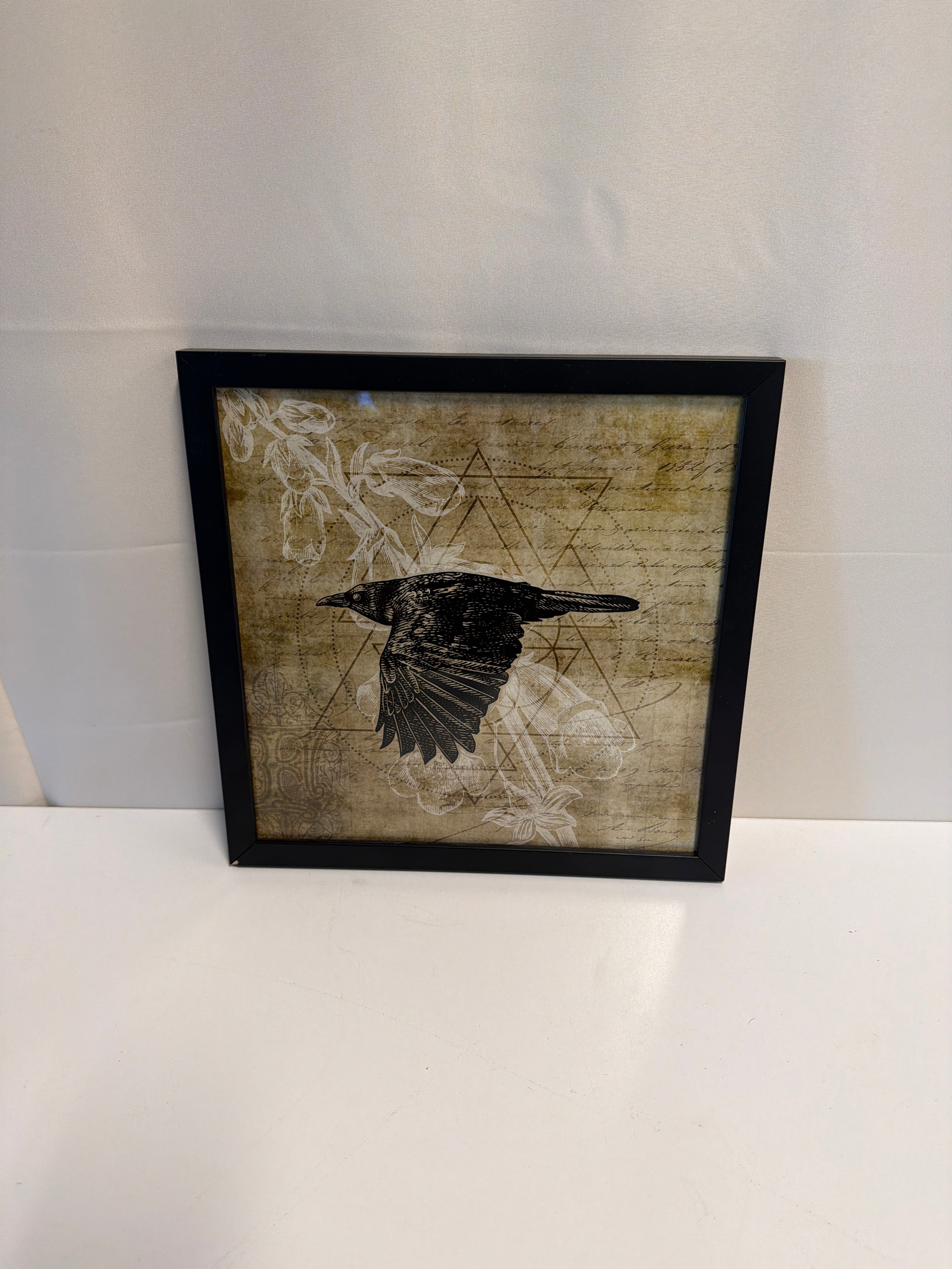 Foxglove Crow Print by Robert Tritthardt