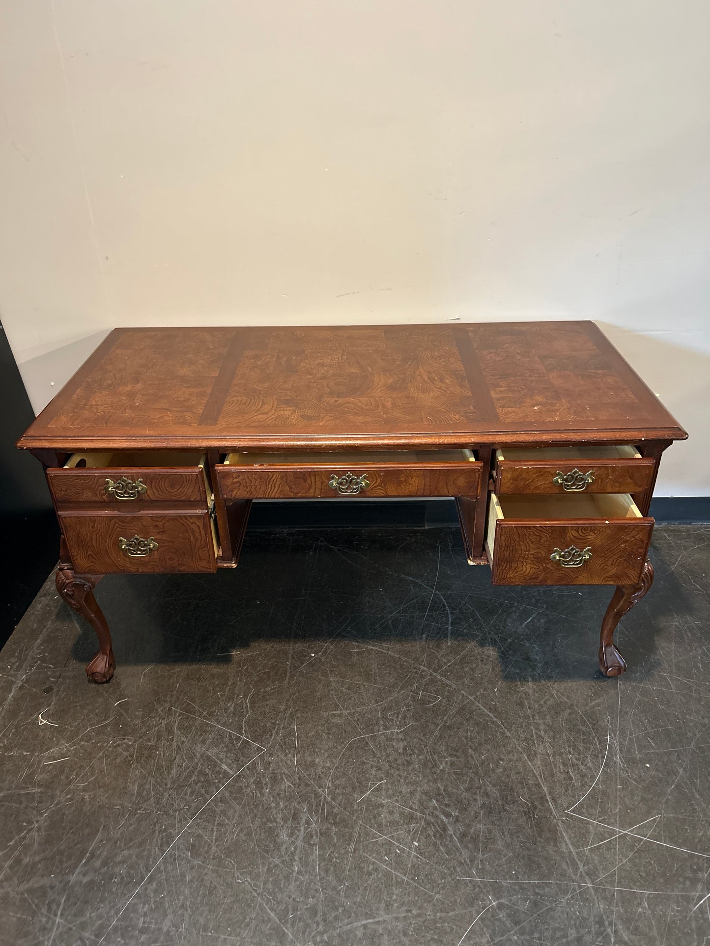 Rich Brown Wood Desk