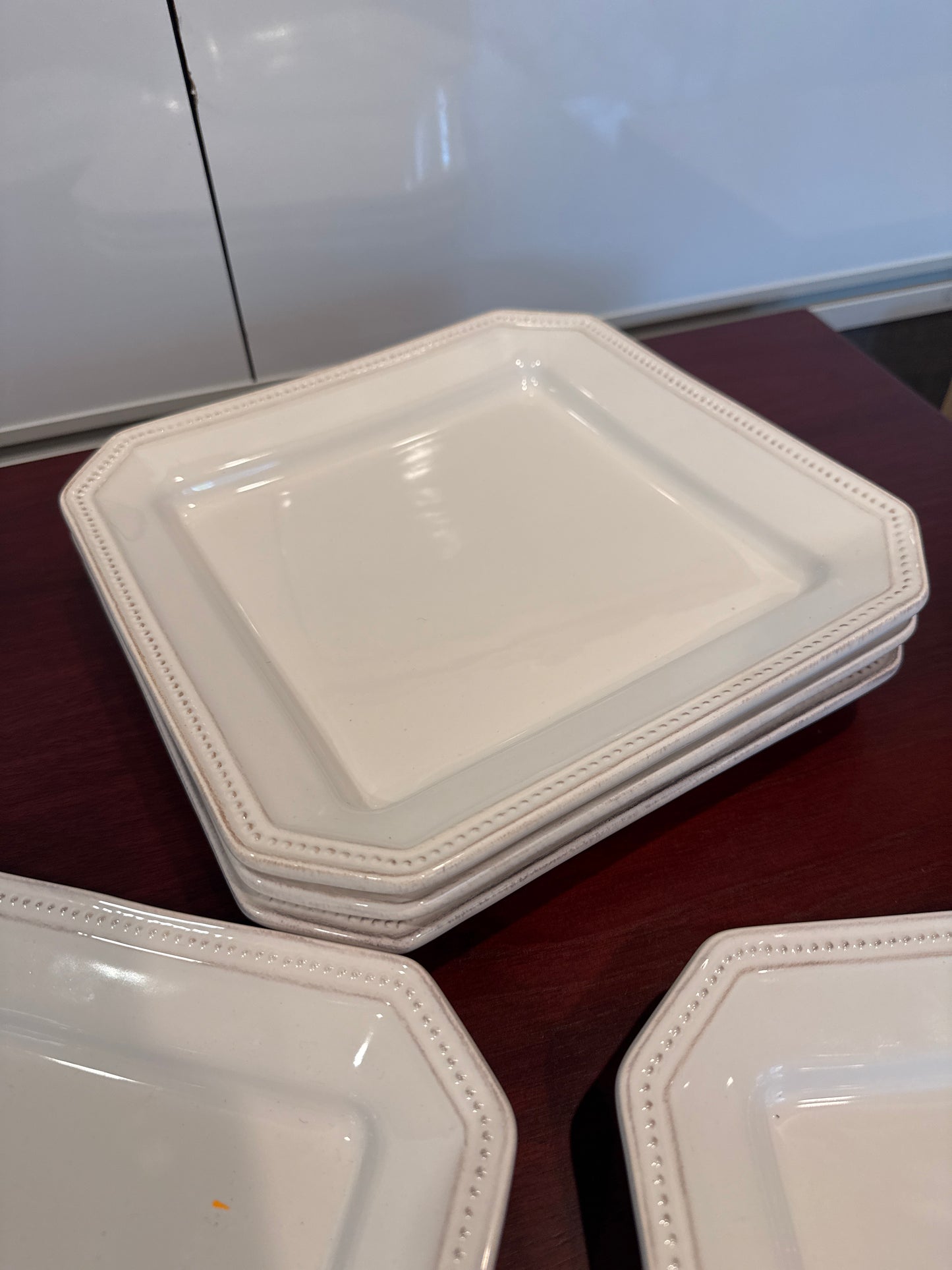 Sur la Table, White Square Plates