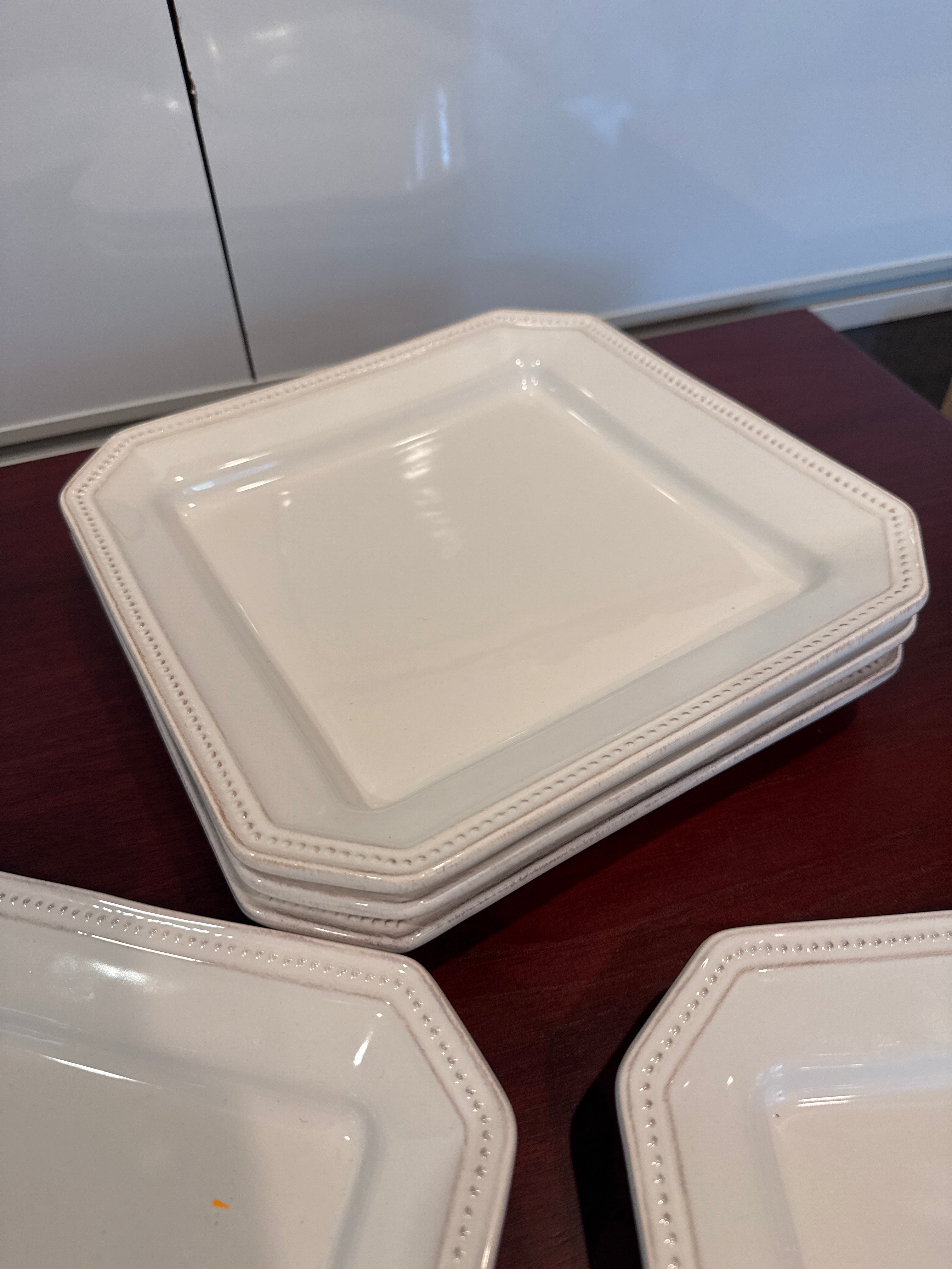 Sur la Table, White Square Plates