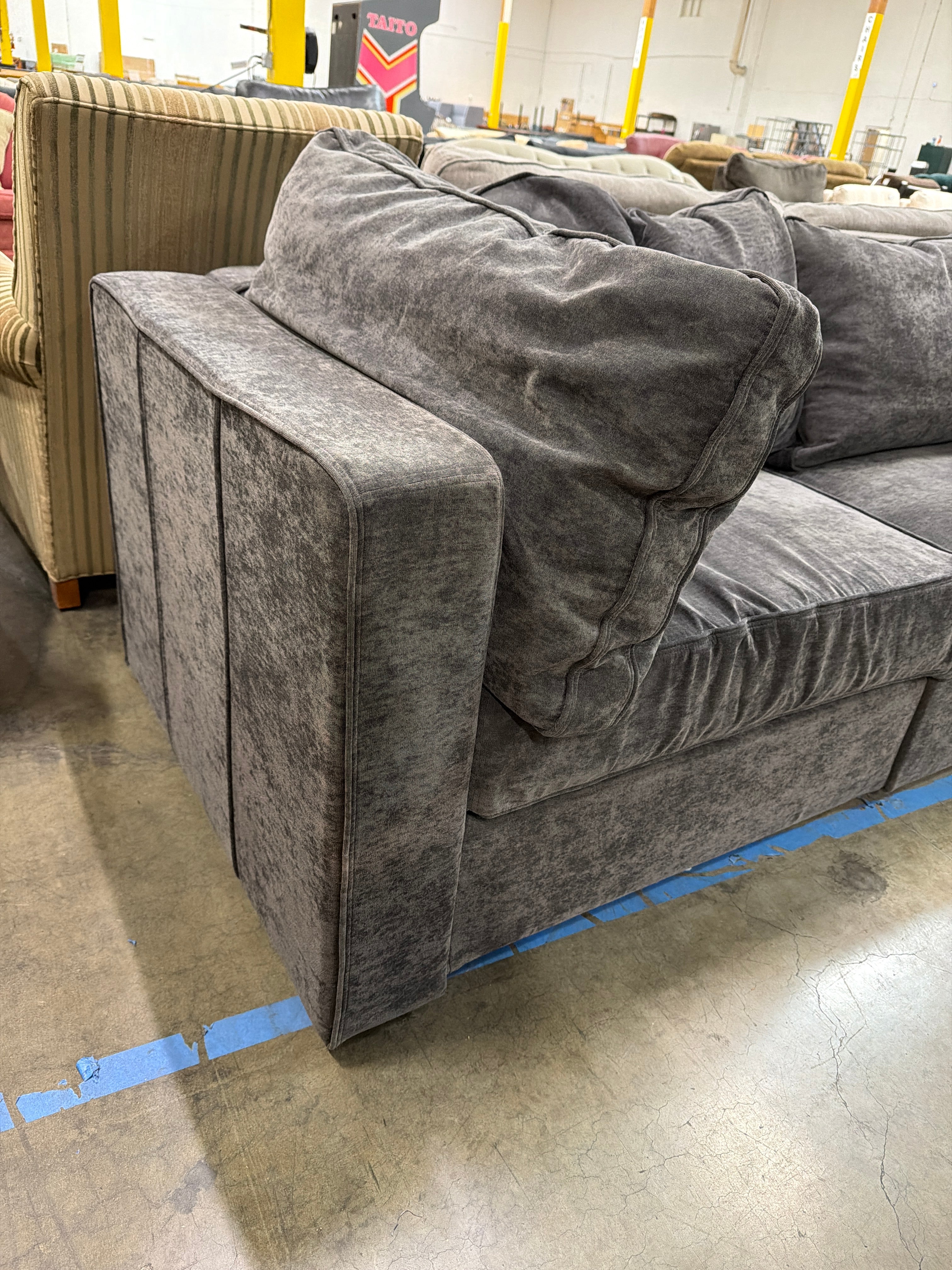 Lovesac Versatile Dark Grey Modular Sofa - High Quality