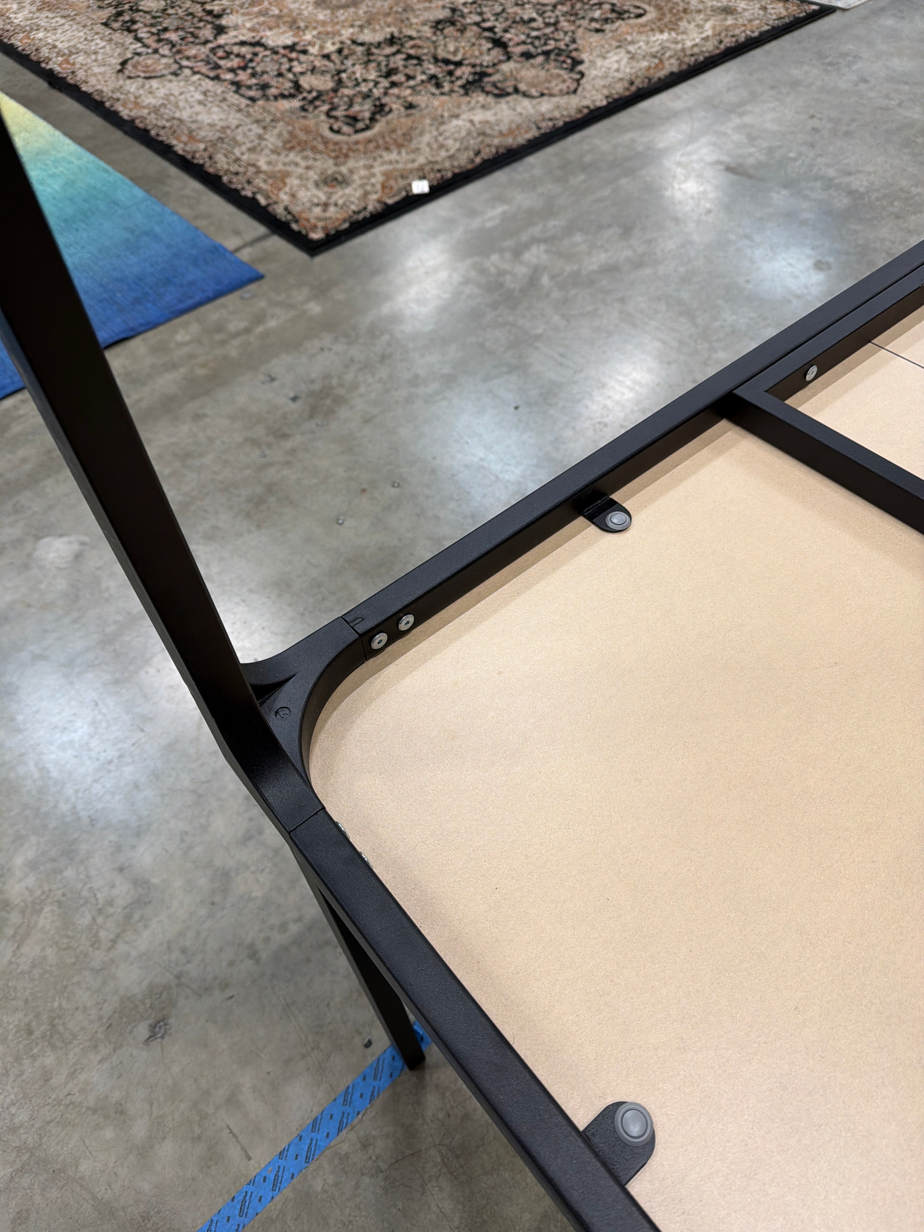Modern Square Conference Table with Integrated Power Module