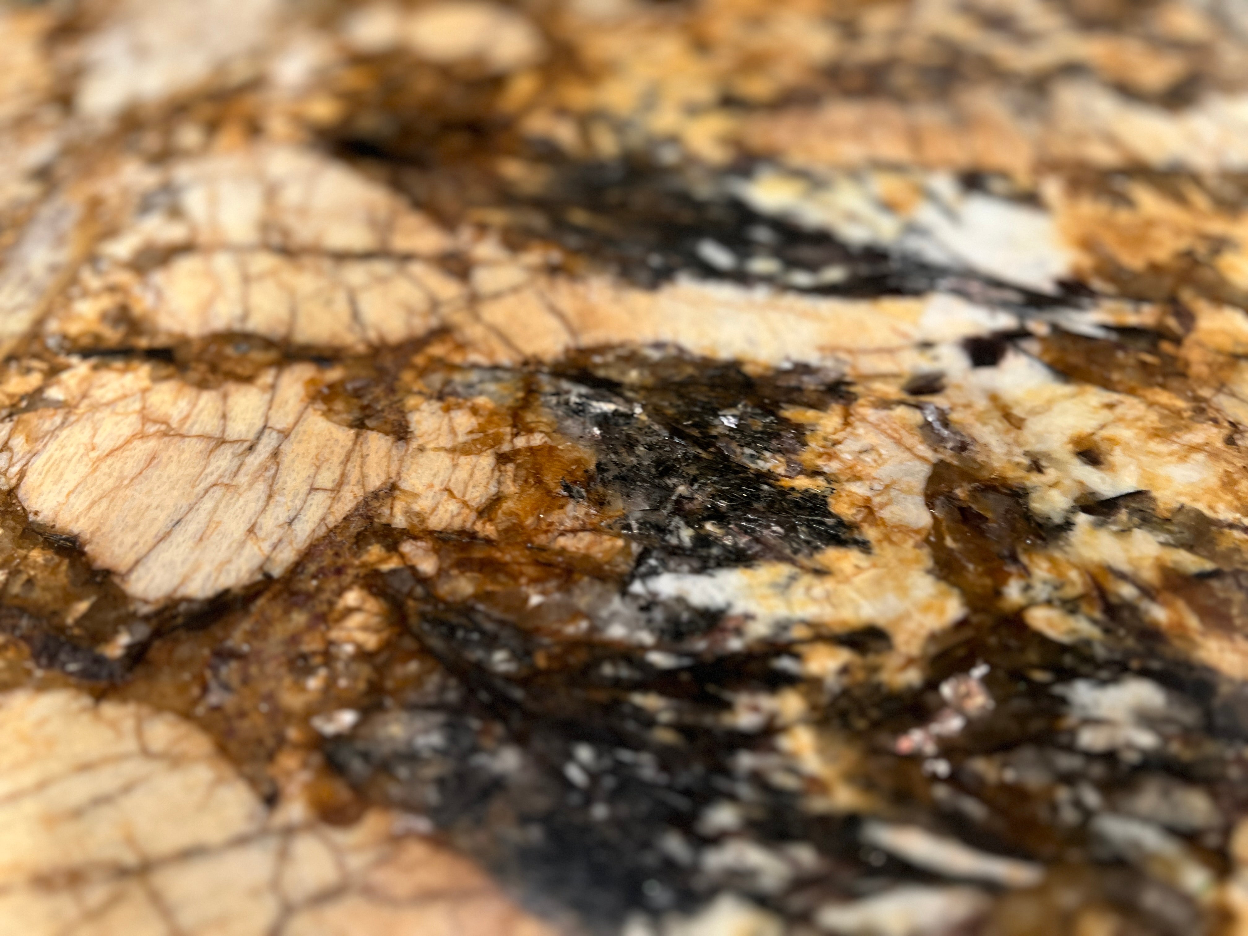 Tree Base Coffee Table w/ Granite Top