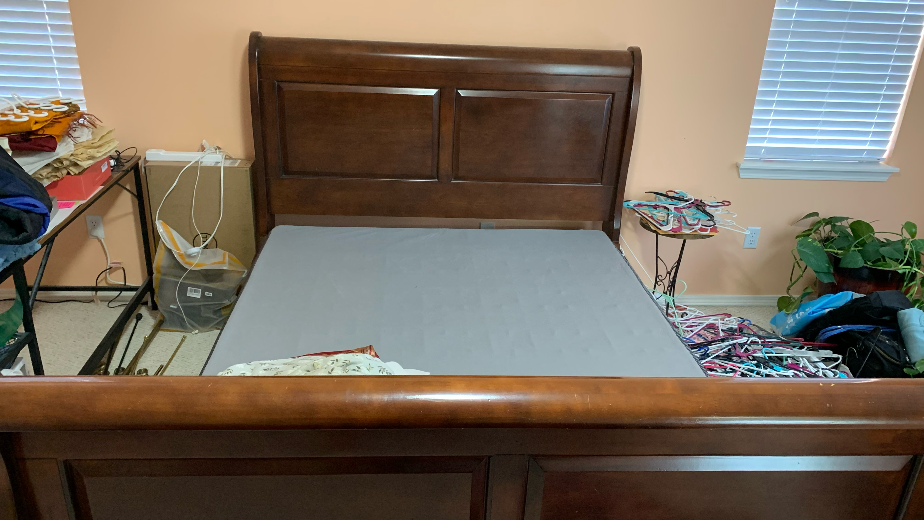 Sleigh Style Queen Bed Frame