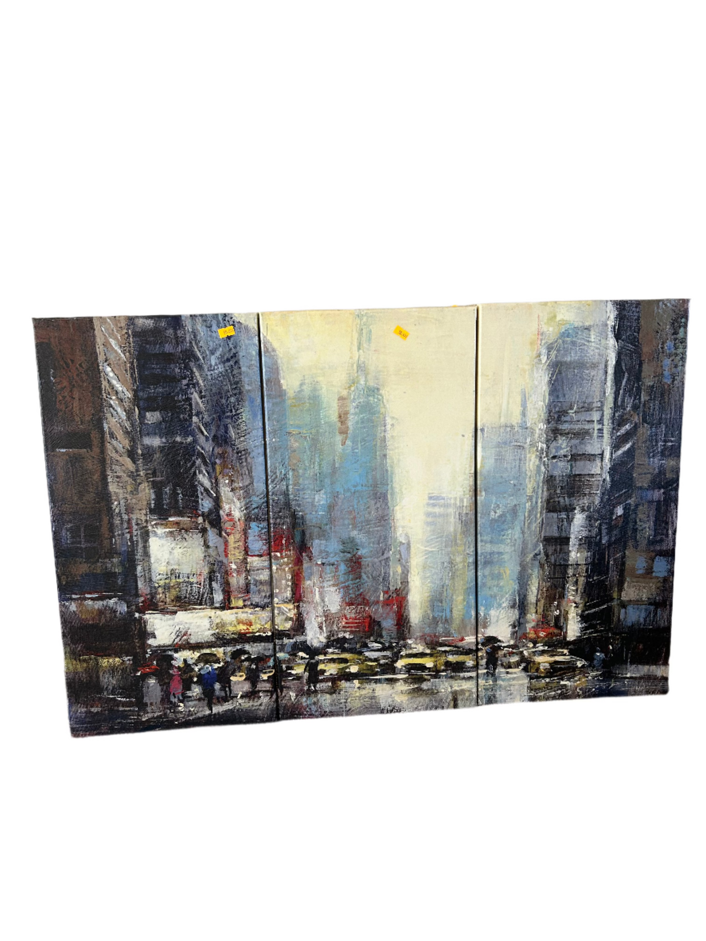 3 Paintings "Streets of New York"