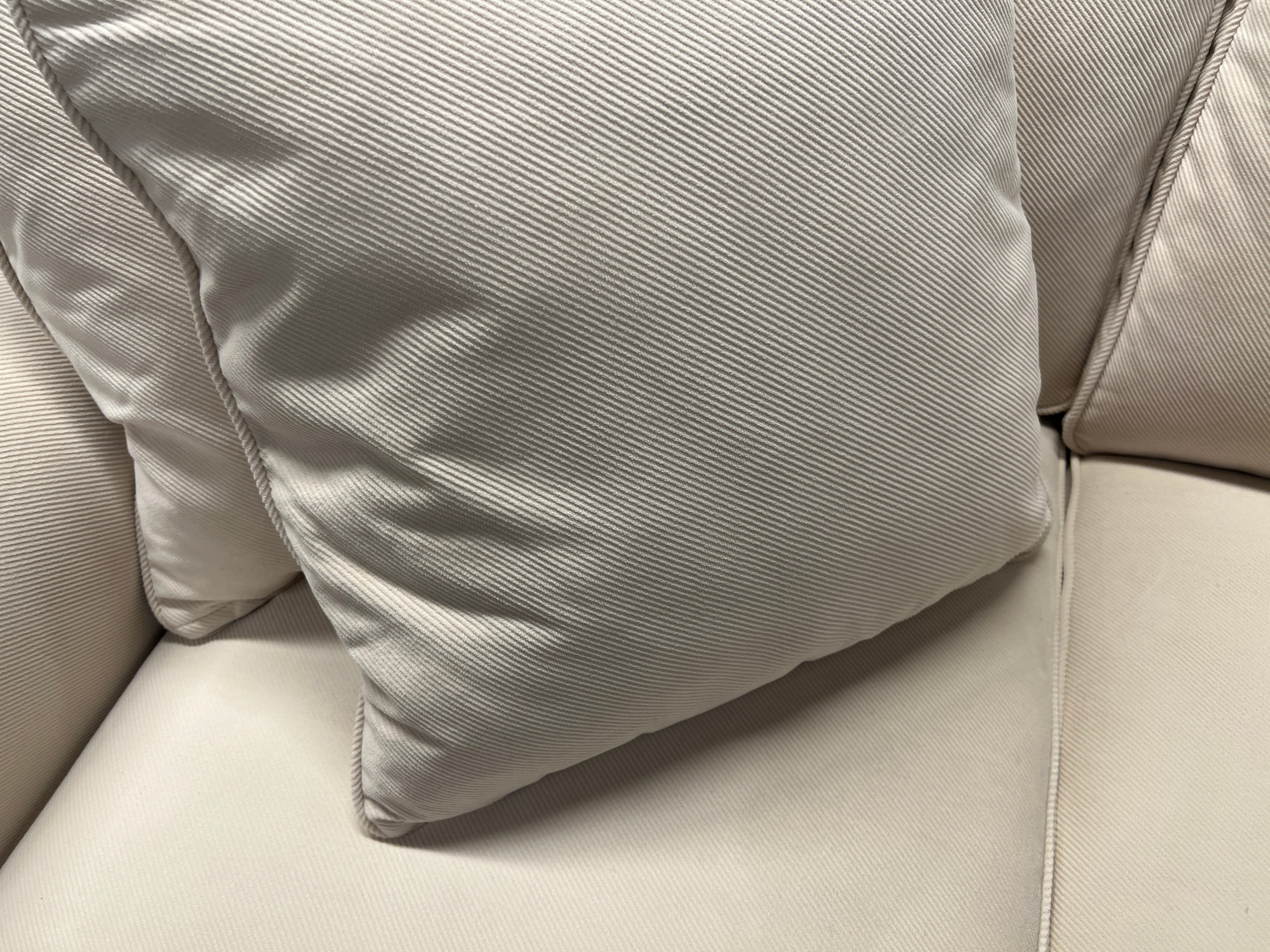 Cream Brushed Corduroy Couch