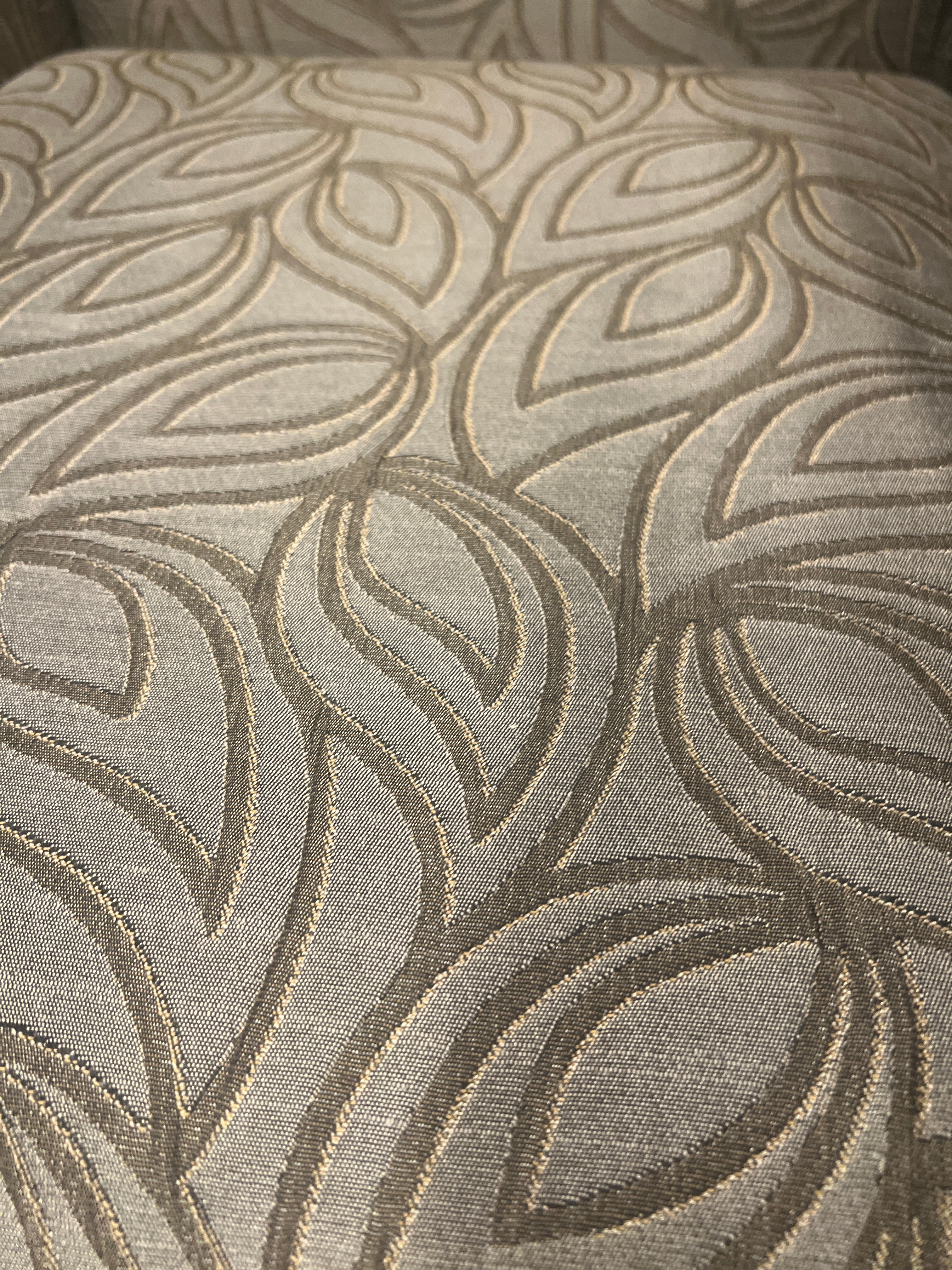 Set of Two Leaf Pattern Accent Chairs