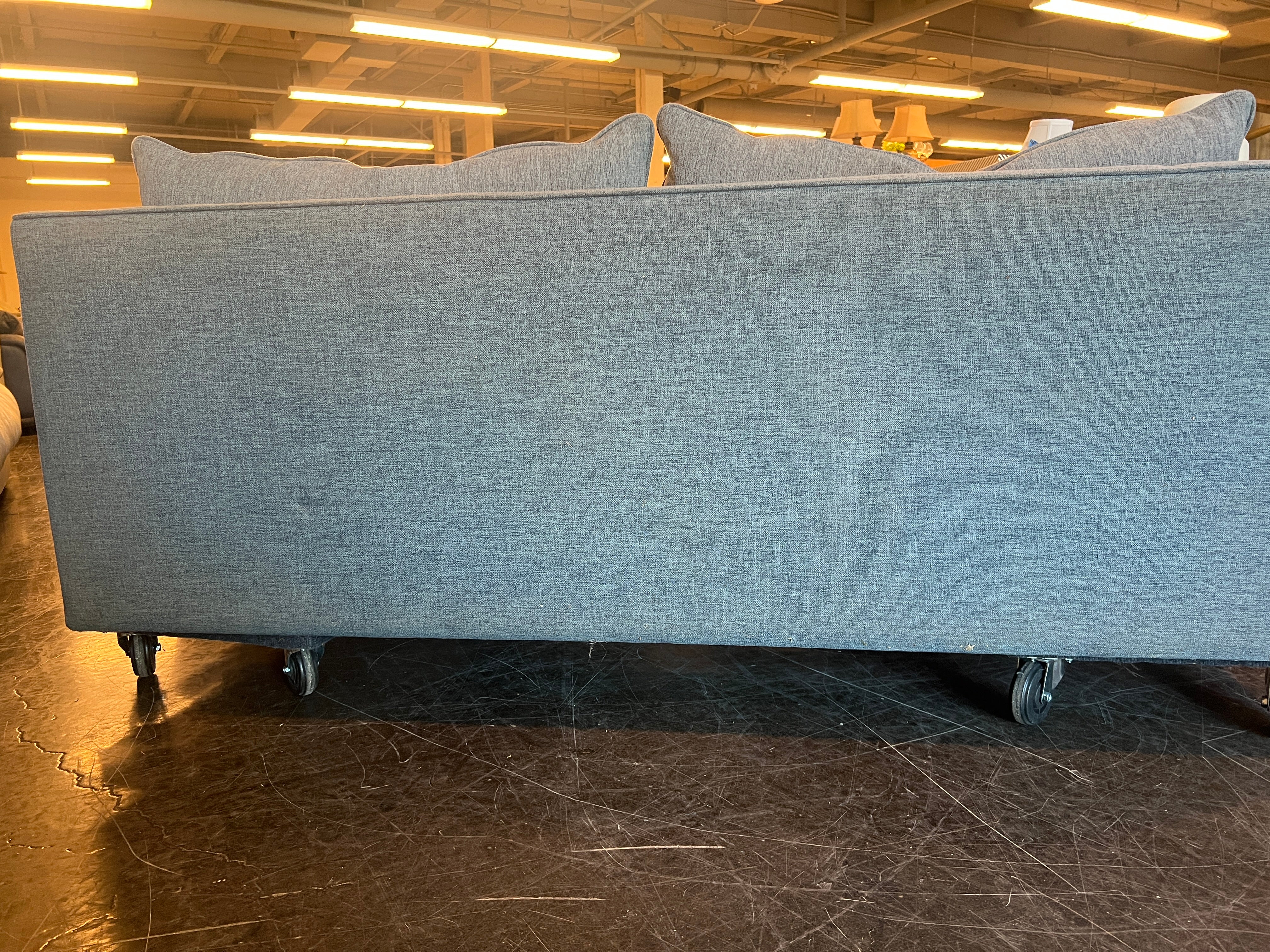 The Everygirl Interior Define Sofa - Blue Gray