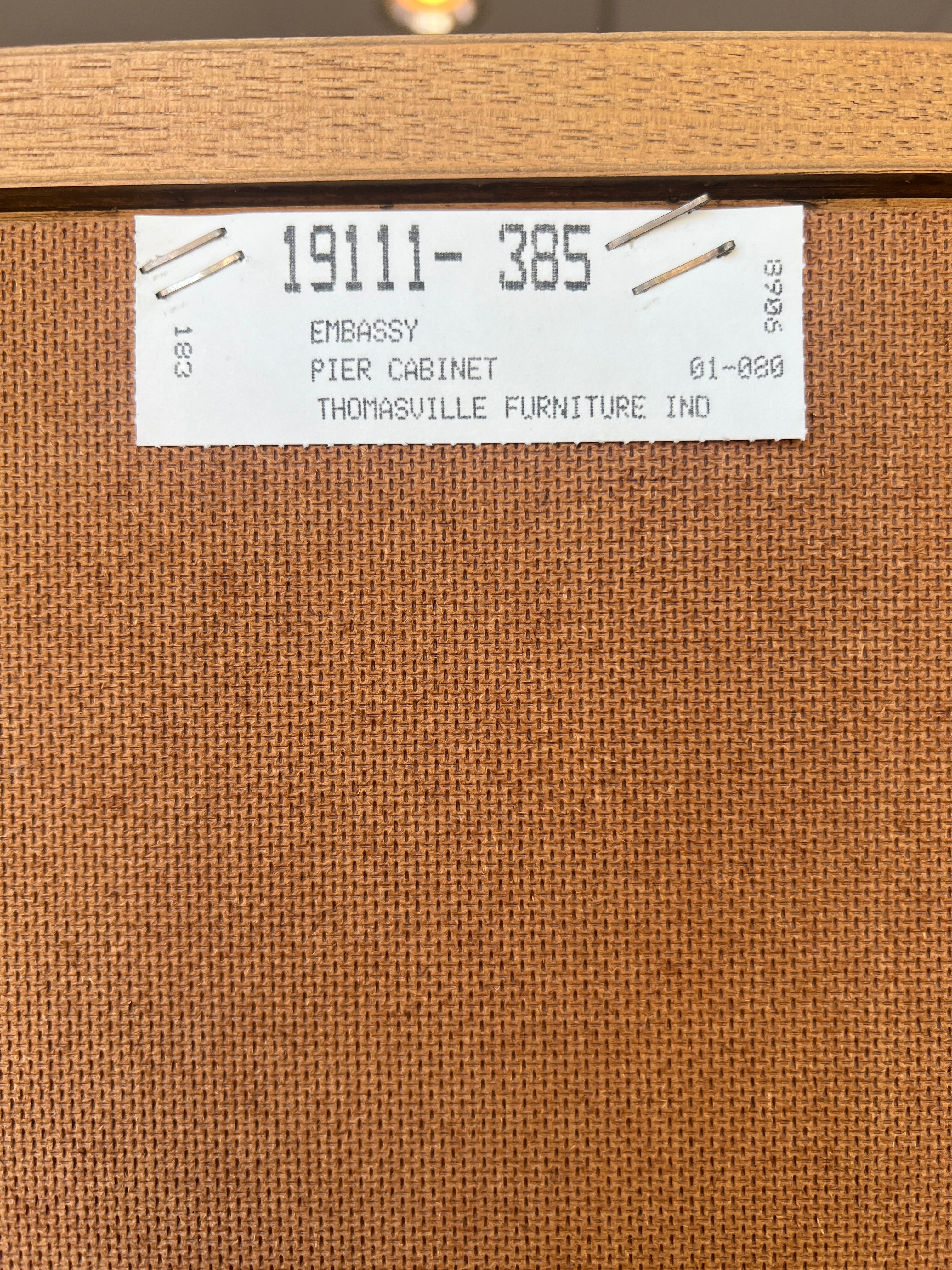 Thomasville Modern Mid Century Headboard with Armoire Set
