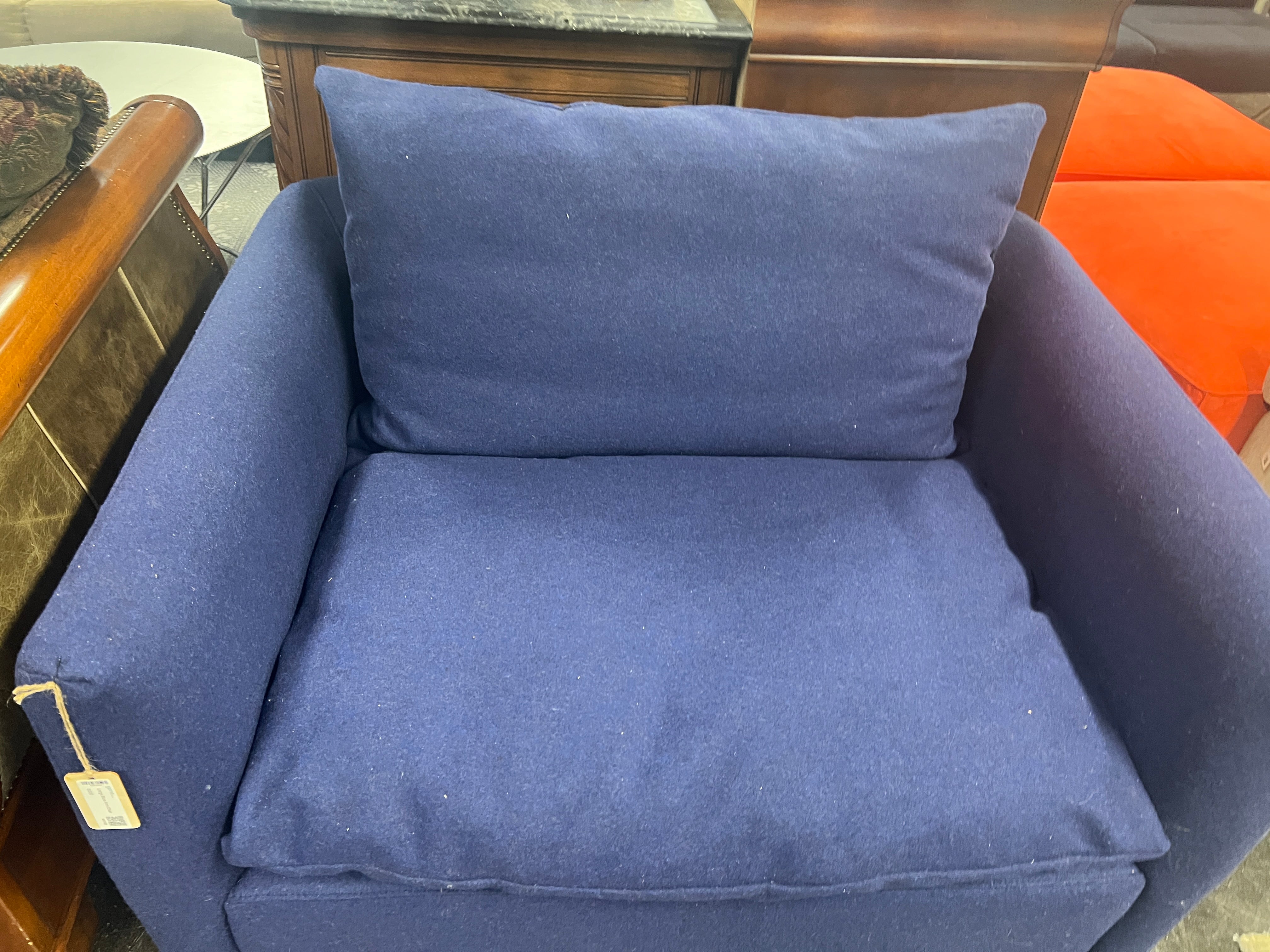 Capsule Home Cameron Lounge Chair - Blue