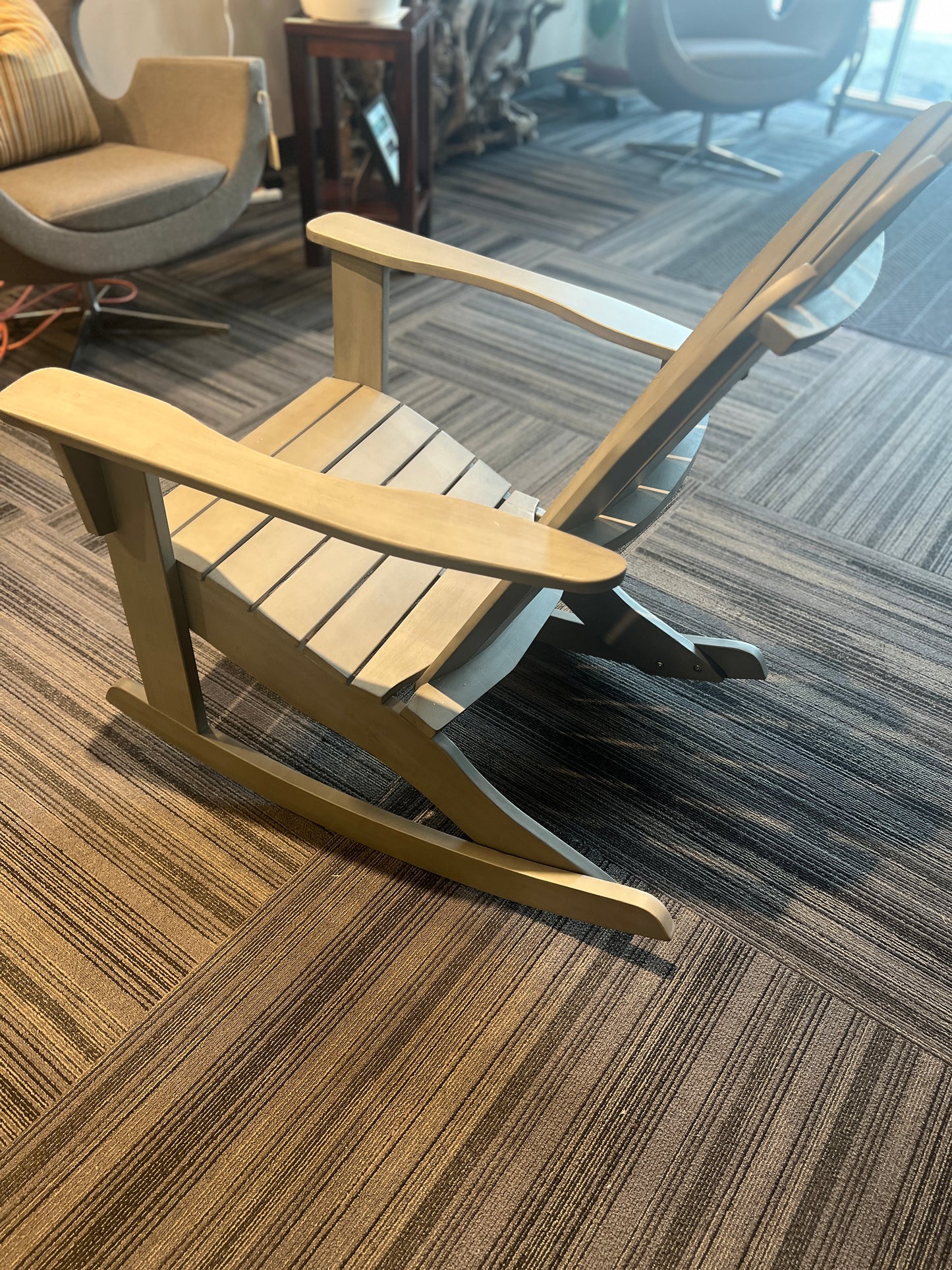 World Market Grey Adirondack Chair Rocking Chair