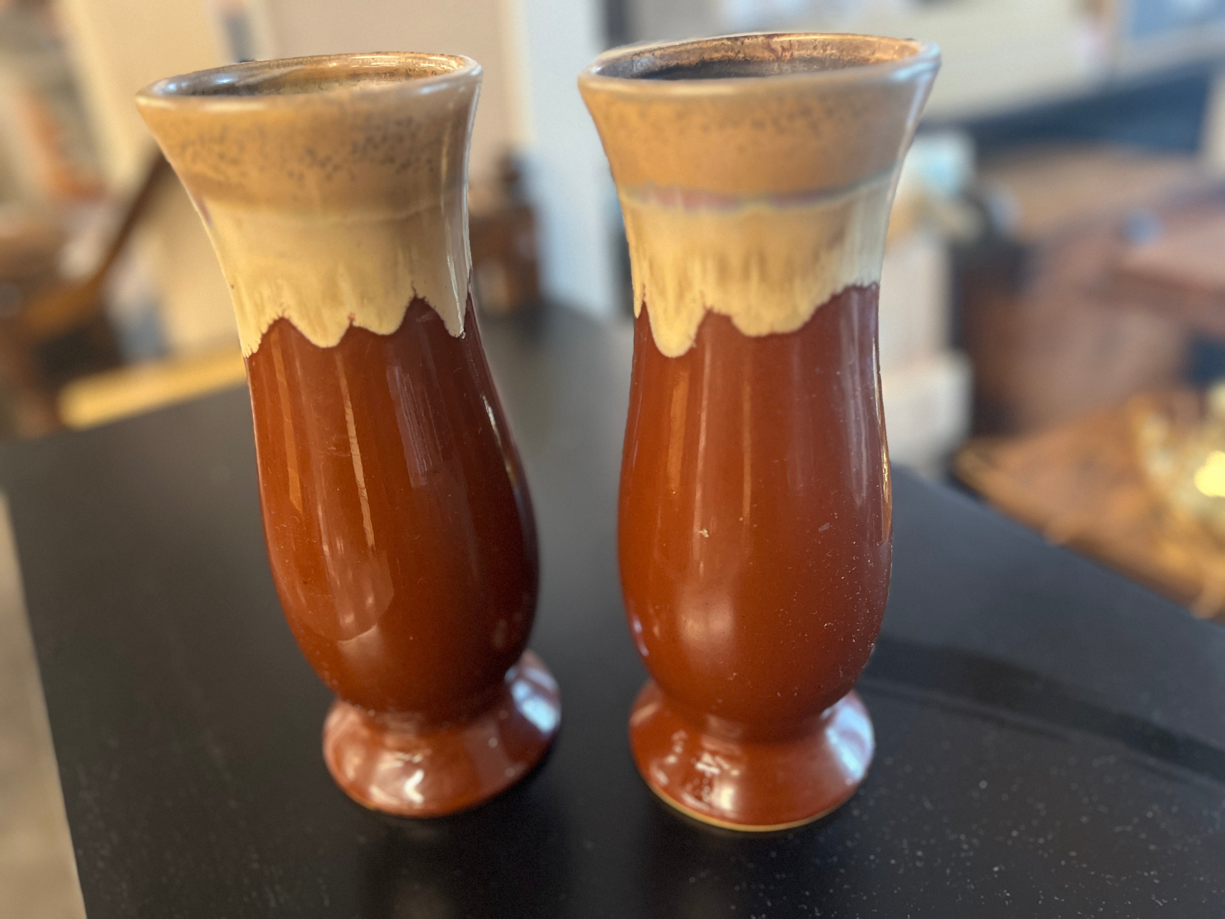 Brown Ceramic Vases (SET OF 2)